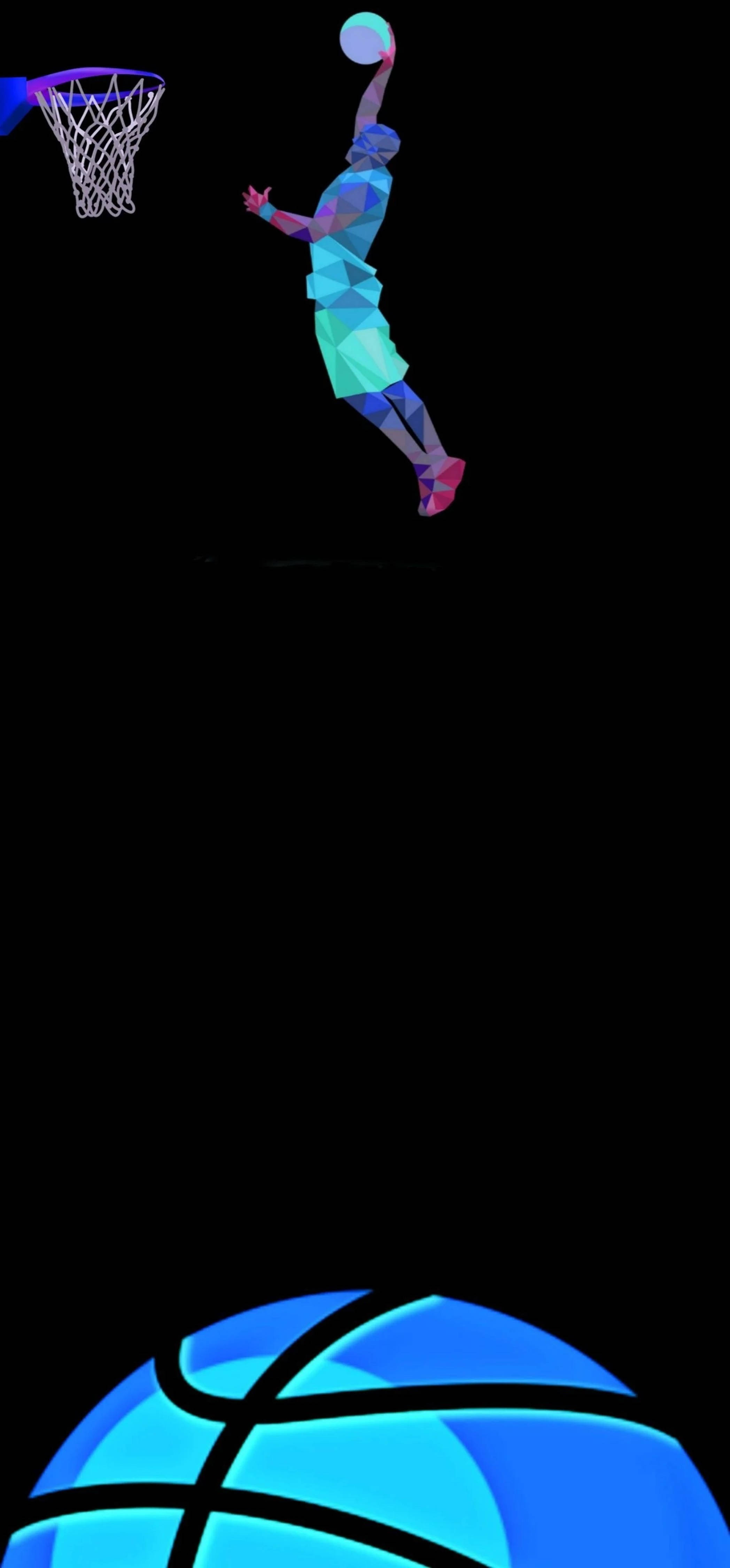 Jordan skyder bold gennem hul 4K Wallpapers