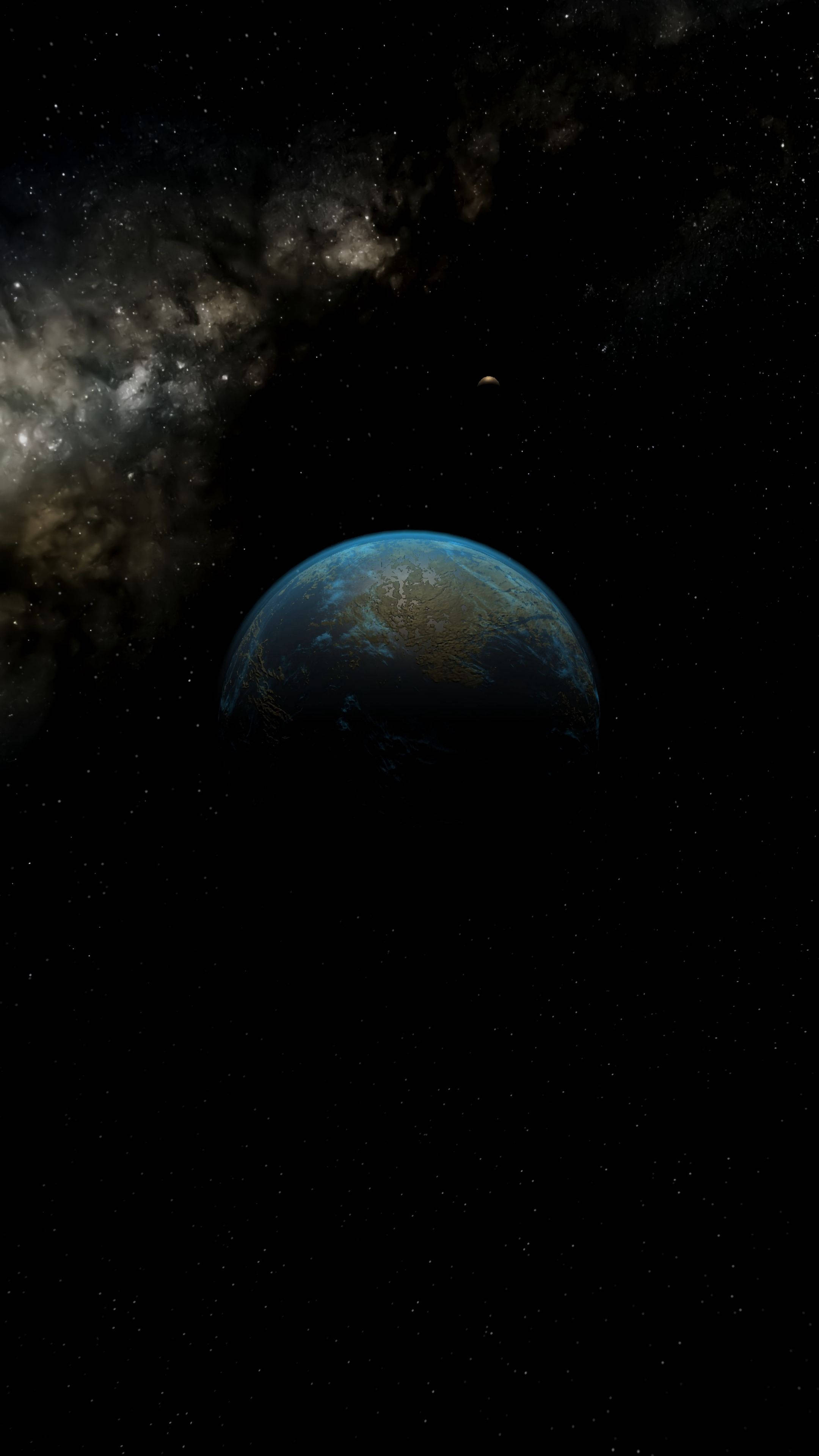 Jorden 4K Ultra HD Mørk Telefon Wallpapers