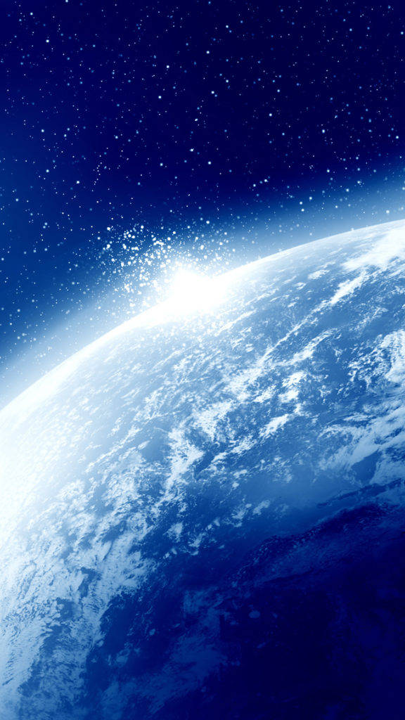 Jordens horisont fra rummet iPhone Wallpapers