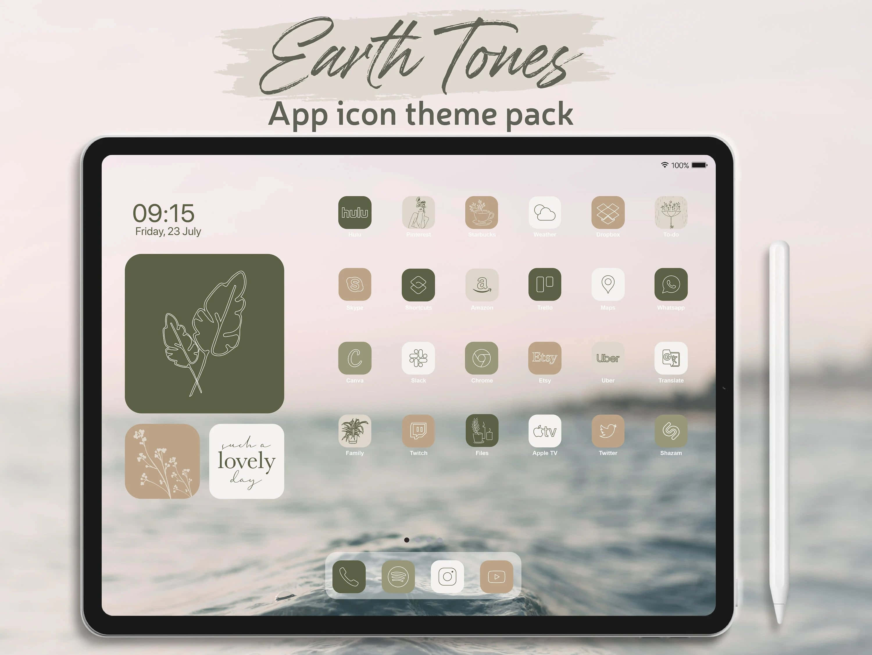 jordfarver app ikon tema pakke skærmbillede 1 Wallpapers