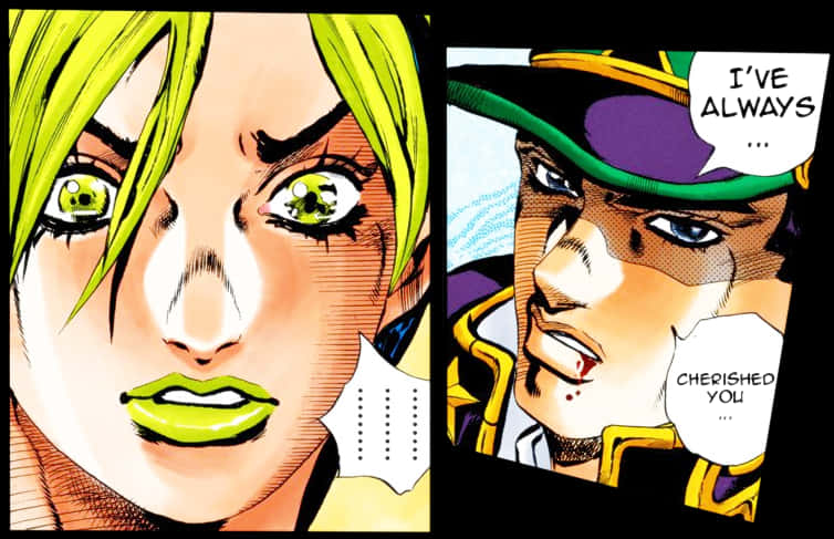 Jotaro og mystisk karakter følelsesladet dialog Wallpapers