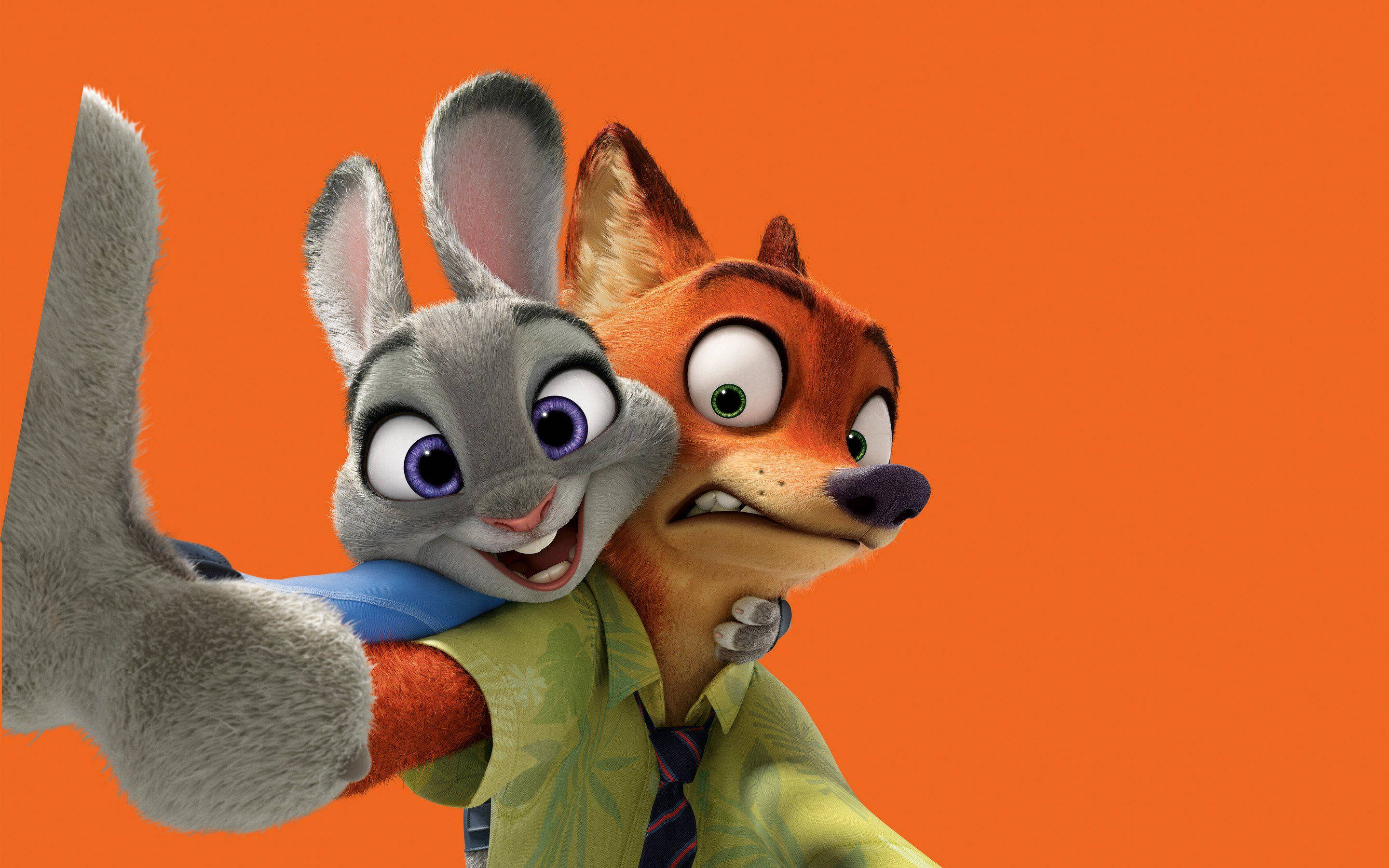 Judy og Nick Zootopia 4K Tegnefilm Wallpapers