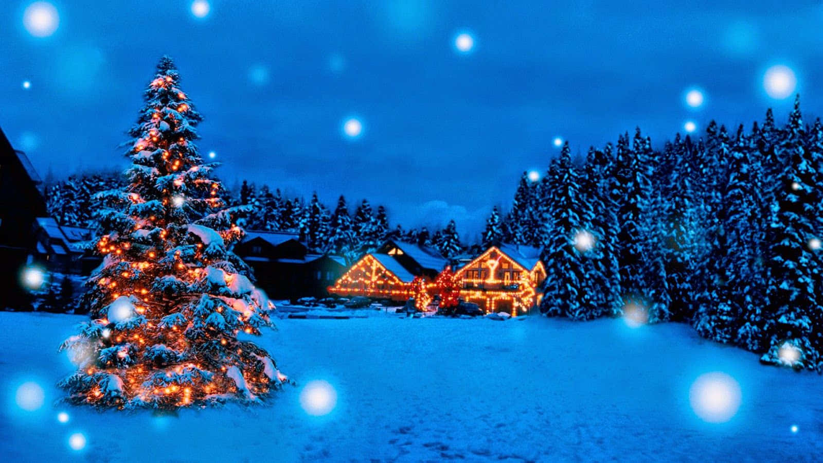 Julebaggrund til skrivebordet Wallpapers