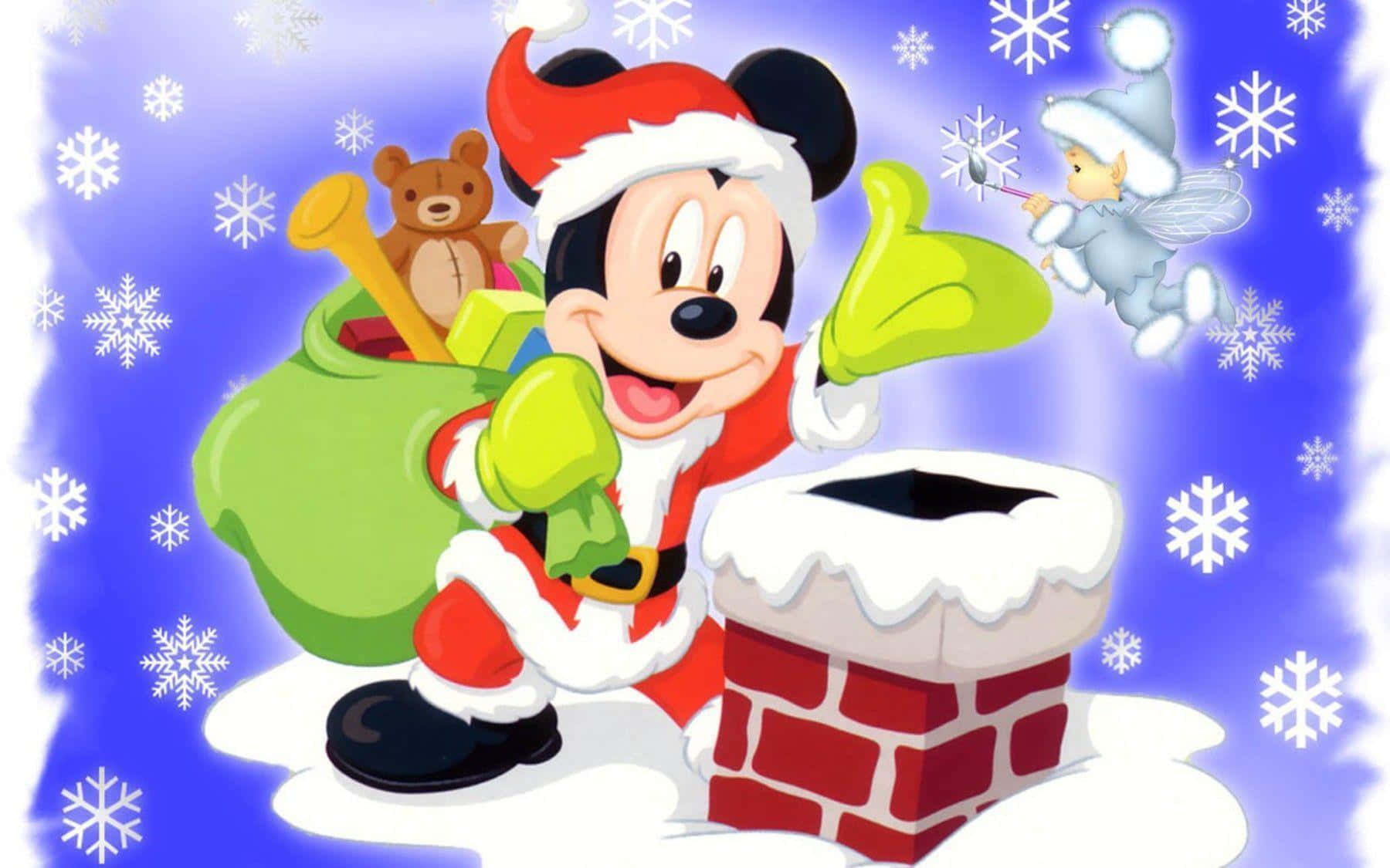 julebaggrundsbilleder med Mickey Mouse Wallpapers