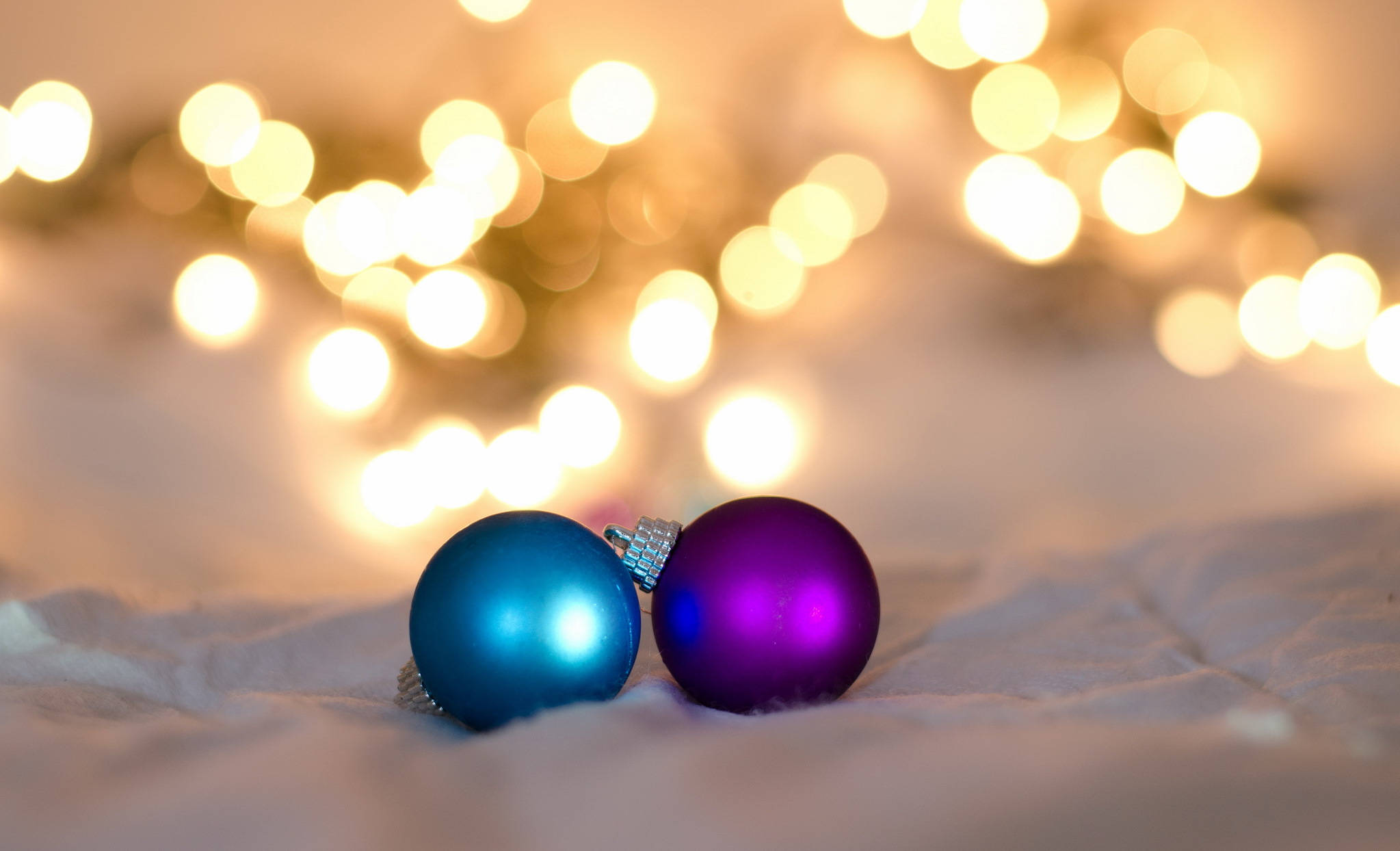 Julefejring med skinnende og funklende lys Wallpapers