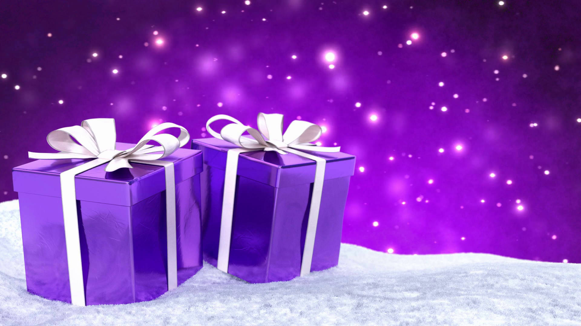 Julegaver i lilla Wallpapers