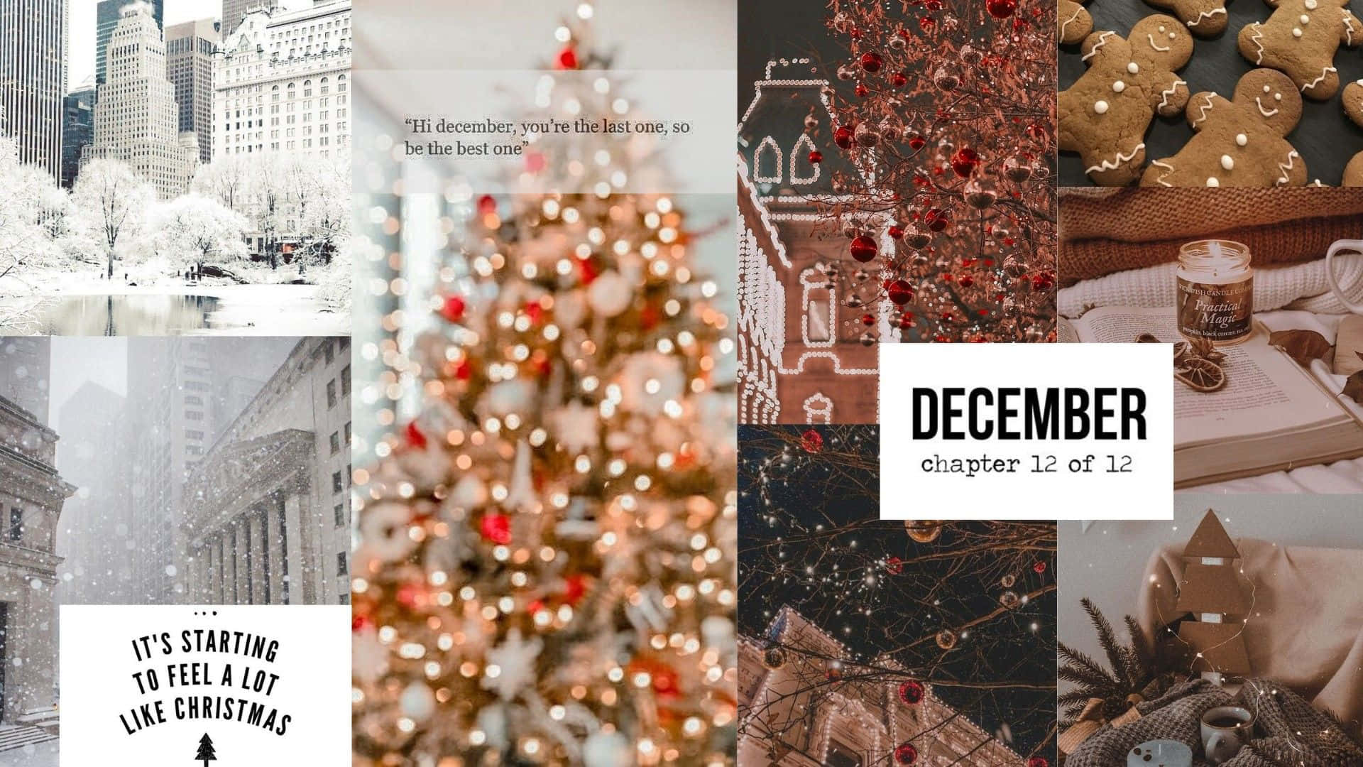 Julekollaps bærbar decemberstemning Wallpapers