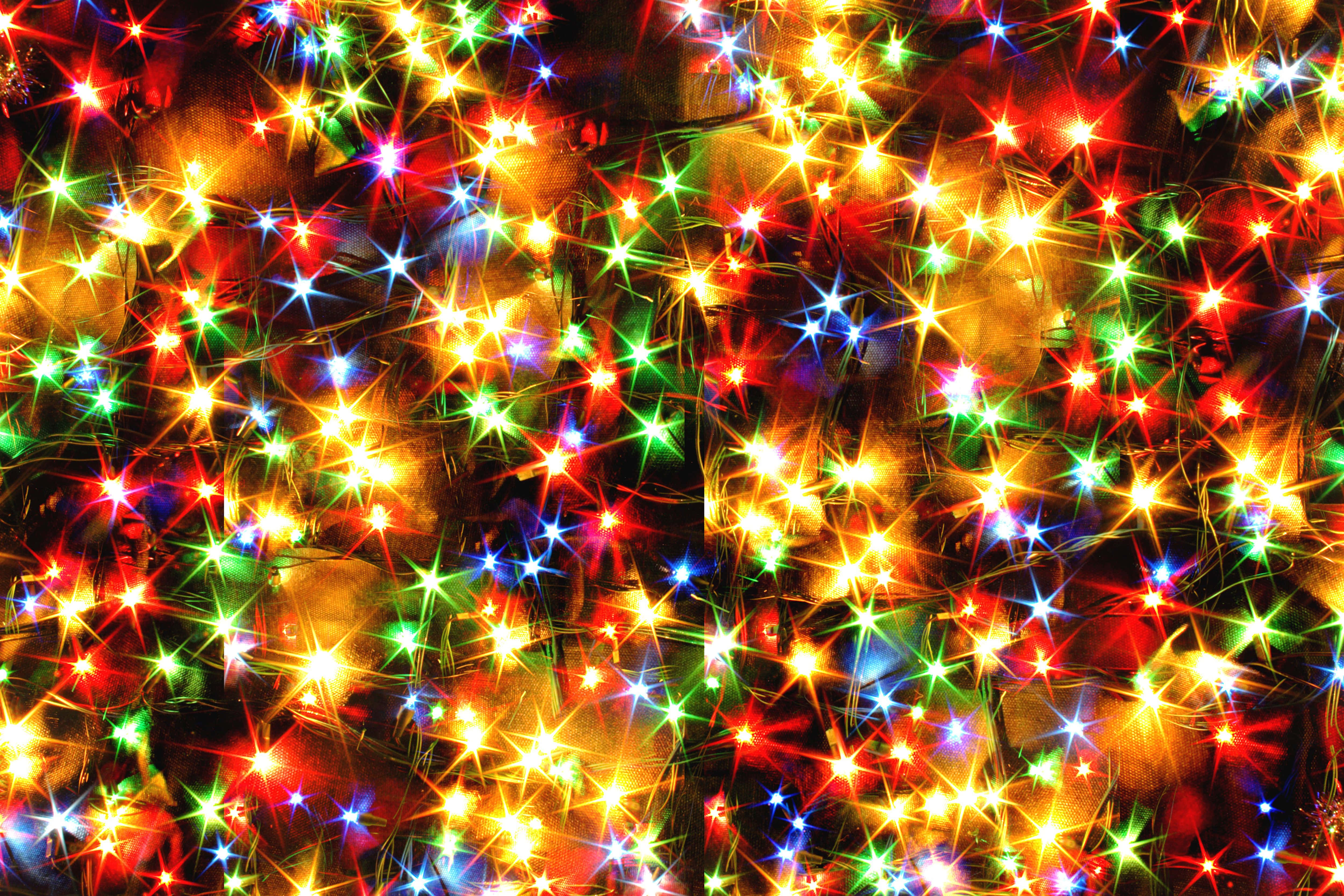 Julelys farverig æstetisk billede Wallpapers
