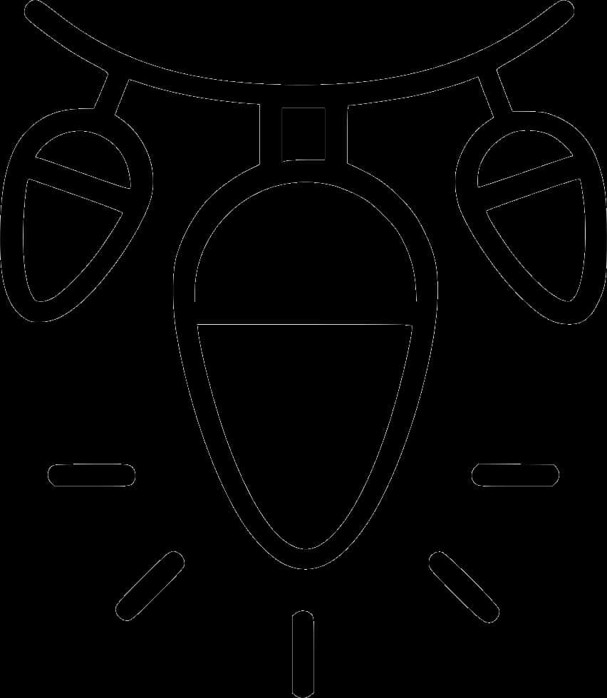 Julelys konturgrafik Wallpapers