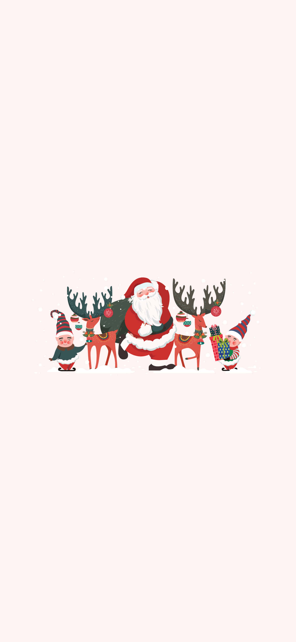 Julemand Enkel Æstetisk Sød Jul Wallpapers