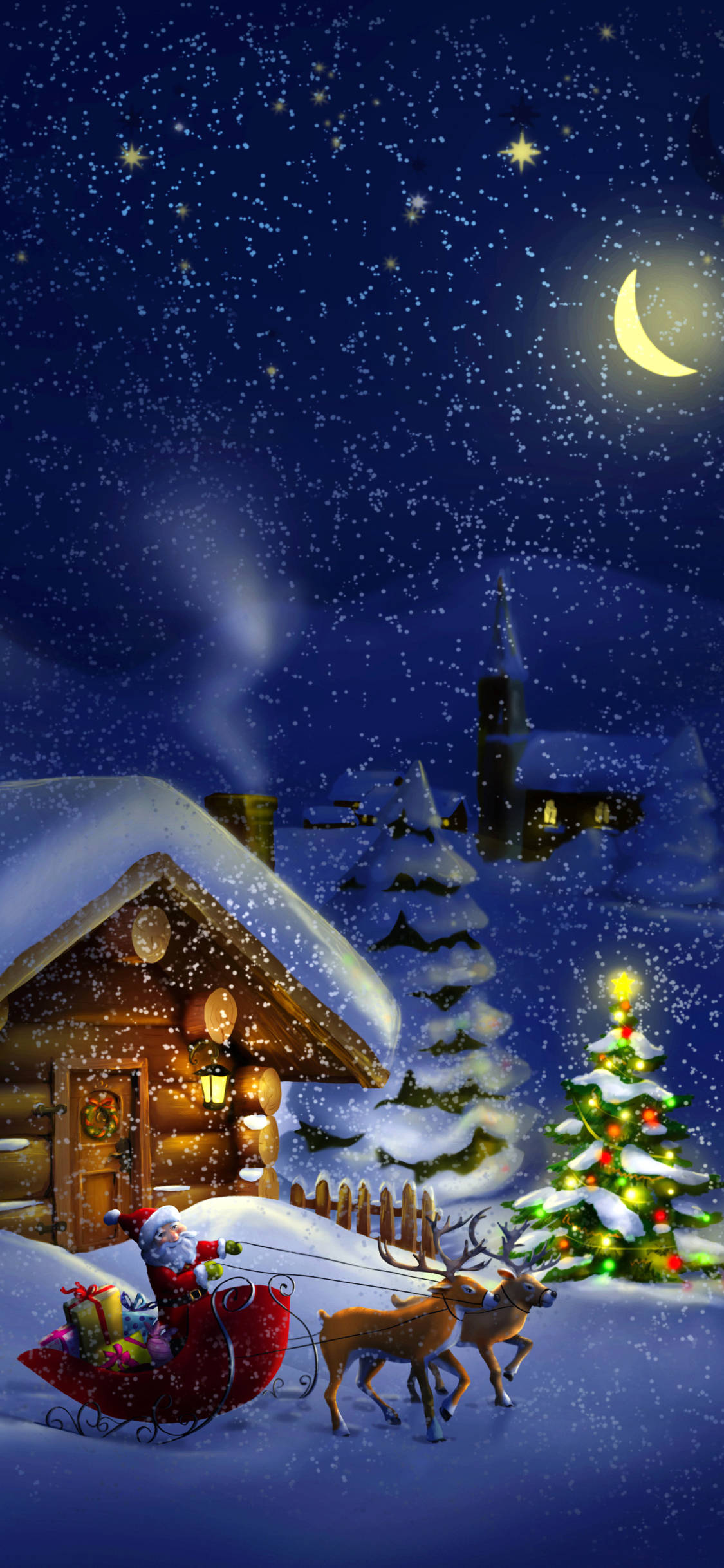 Julemanden Juletelefon Wallpapers