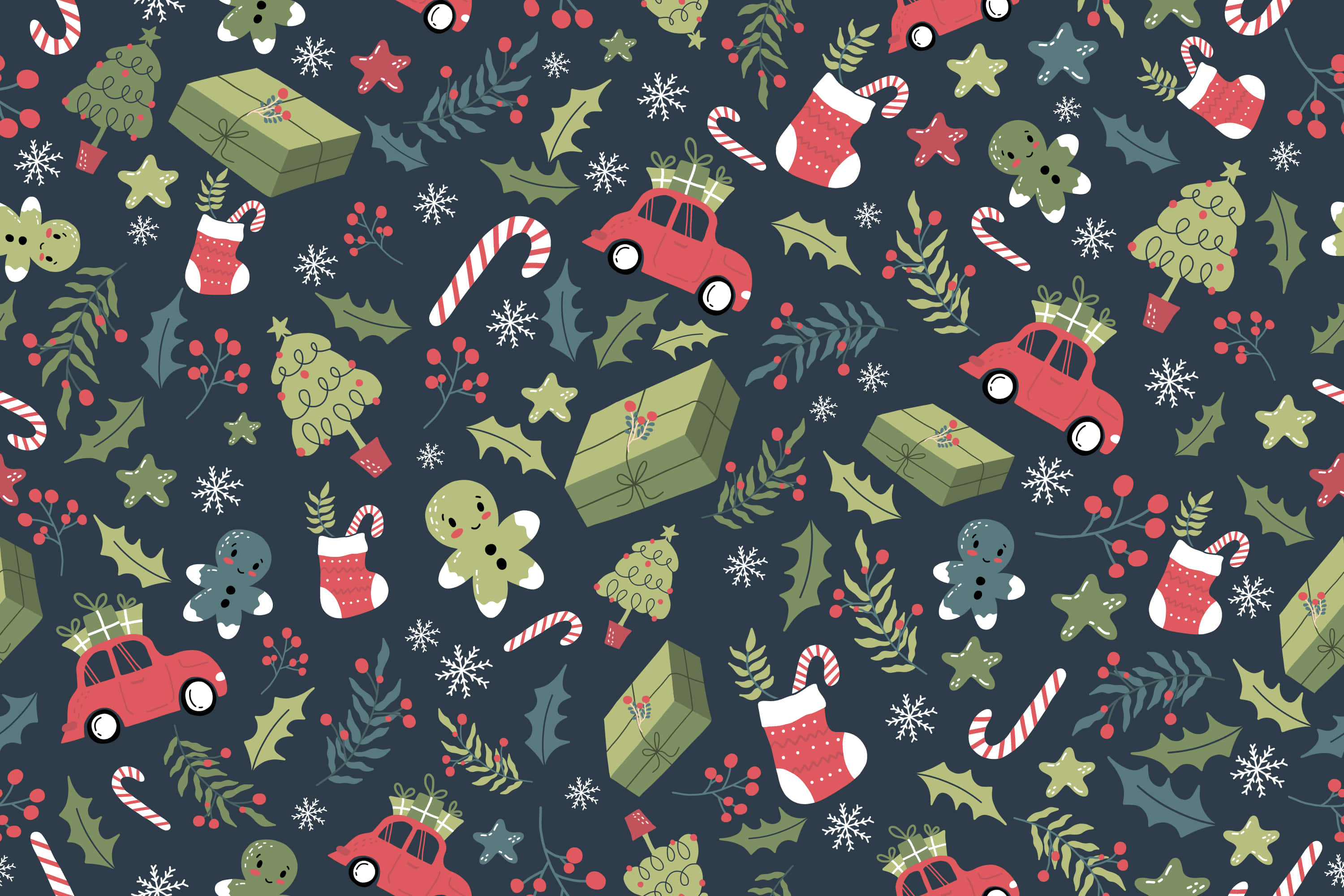 Julemandens hjælpere har aldrig været sødere! Wallpapers