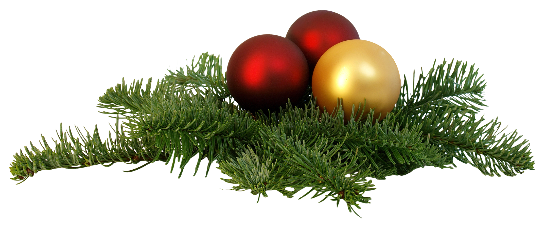 Julepynt på fyrregren Wallpapers