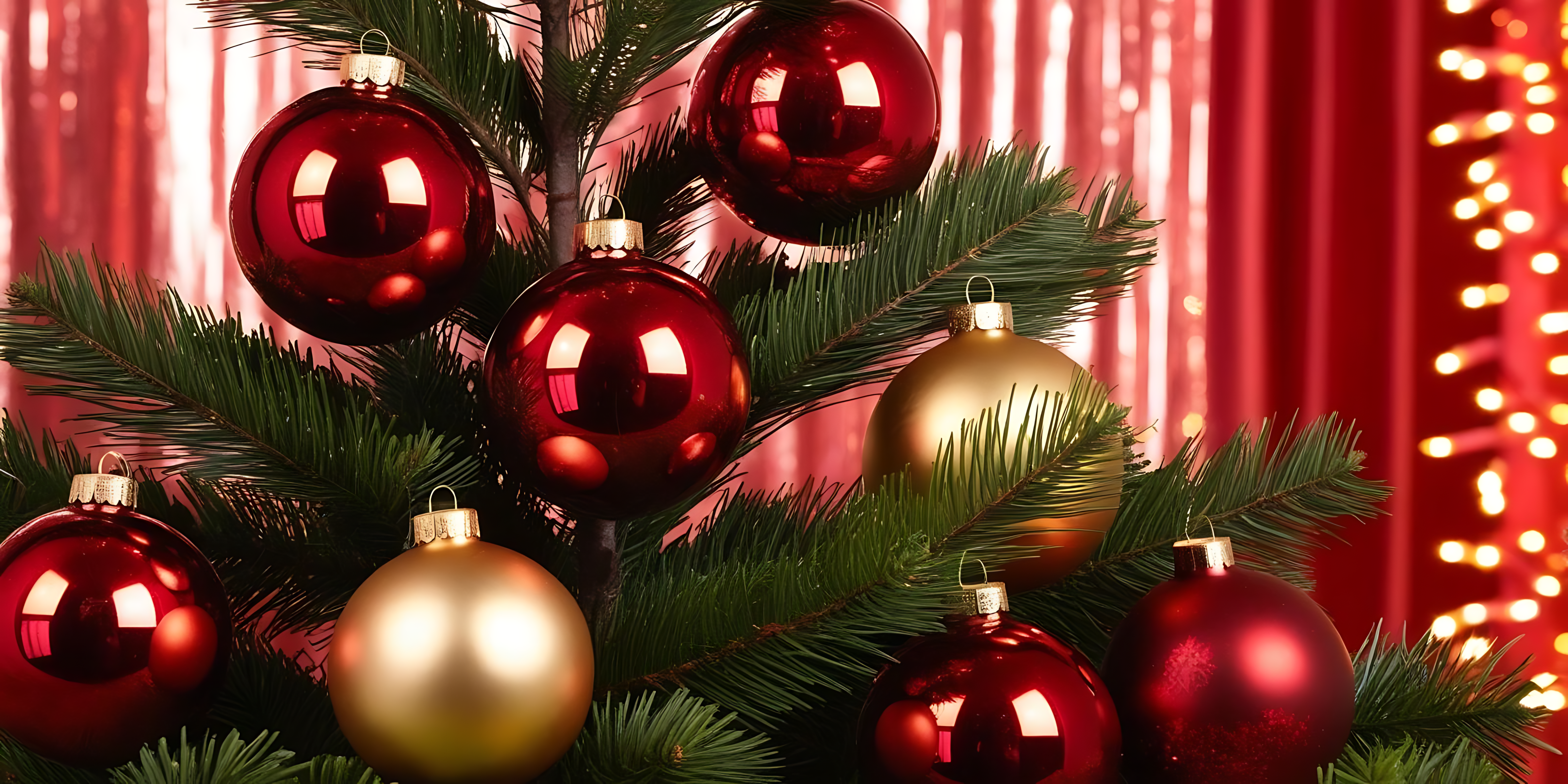 Julepynt på fyrregrene Wallpapers