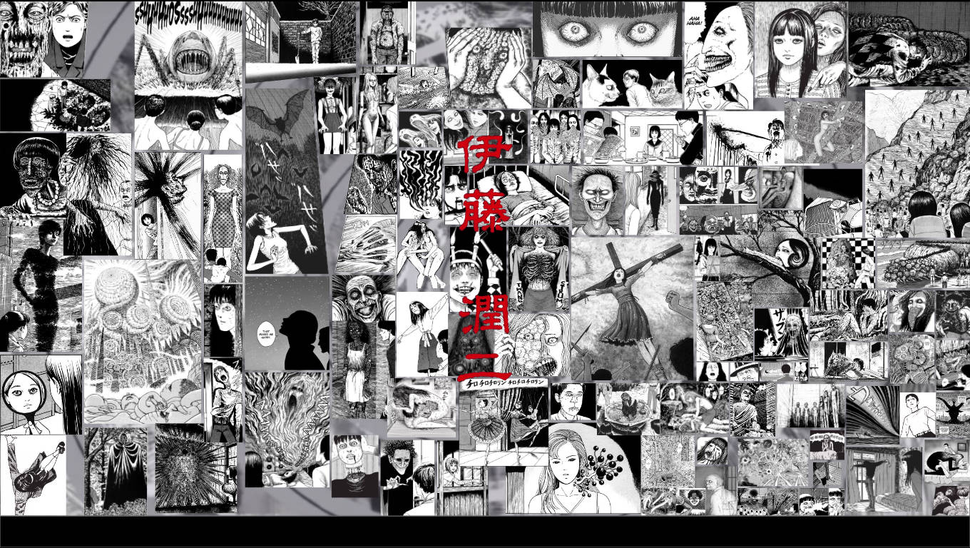 Junji Ito Manga Panel Samling Wallpapers