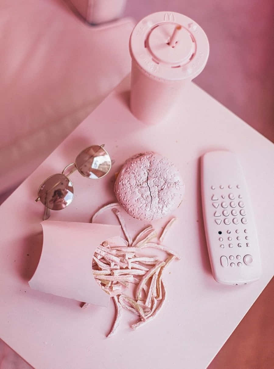 Juster dit sind, krop og ånd med pastelrosa nuancer Wallpapers