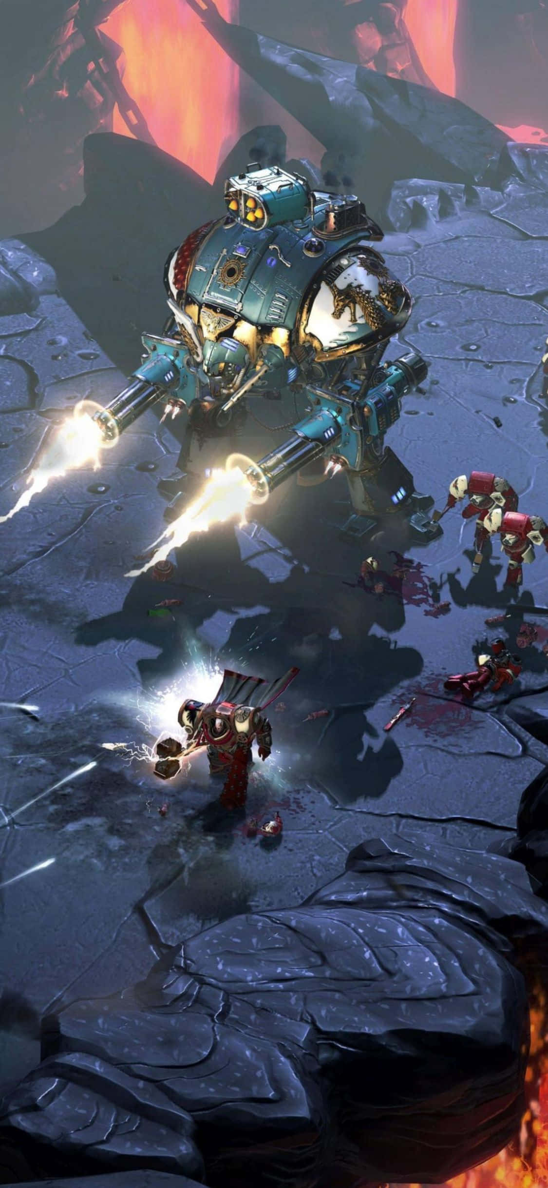 Kæmp dig vej til overherredømme med iPhone Xs og Dawn Of War III. Wallpapers