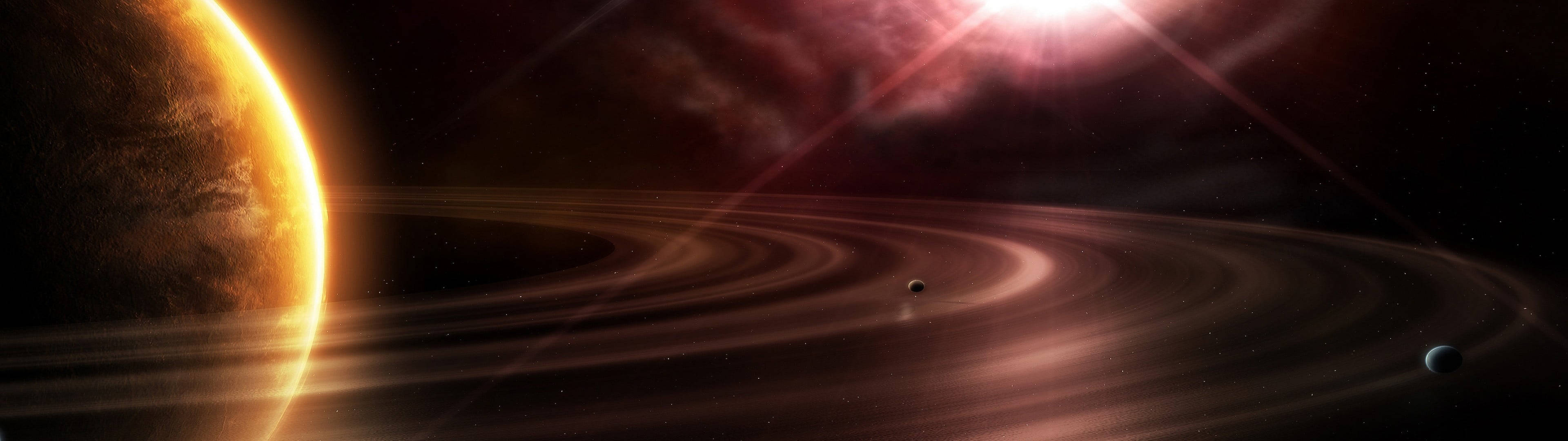 Kæmpe Saturn 4K Wallpapers