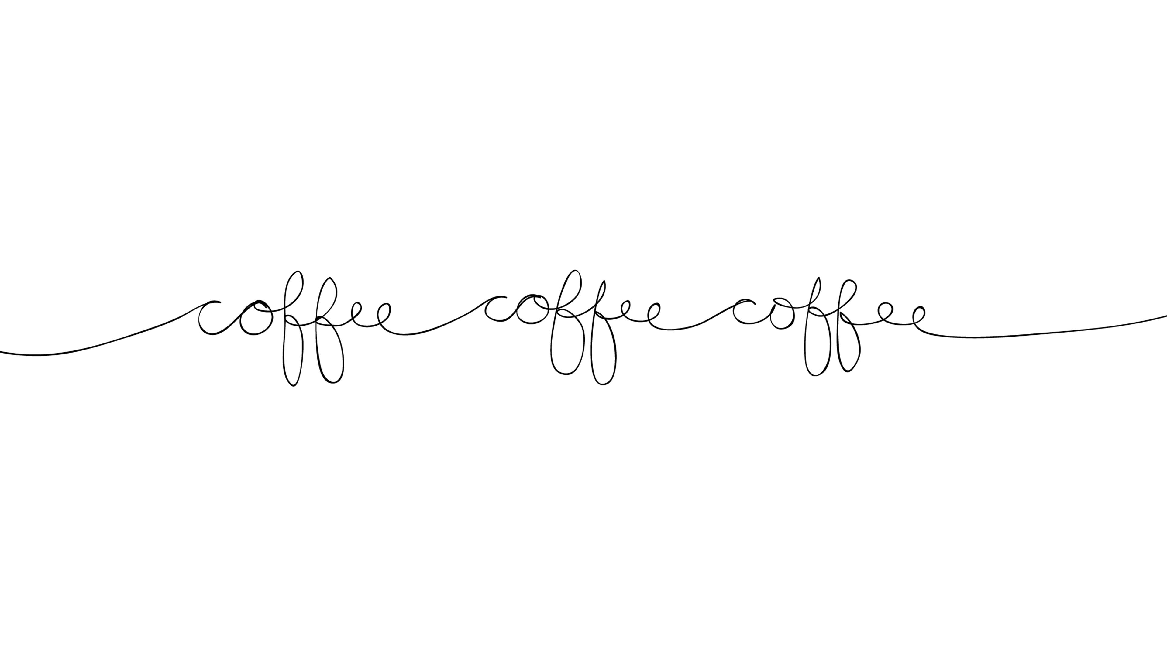 Kaffe Kursive Enkel Æstetik Wallpapers