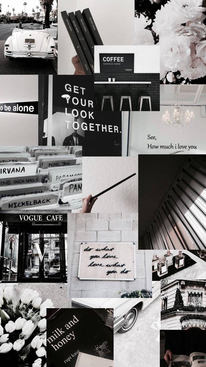 Kaffebarer Æstetisk Collage Wallpapers