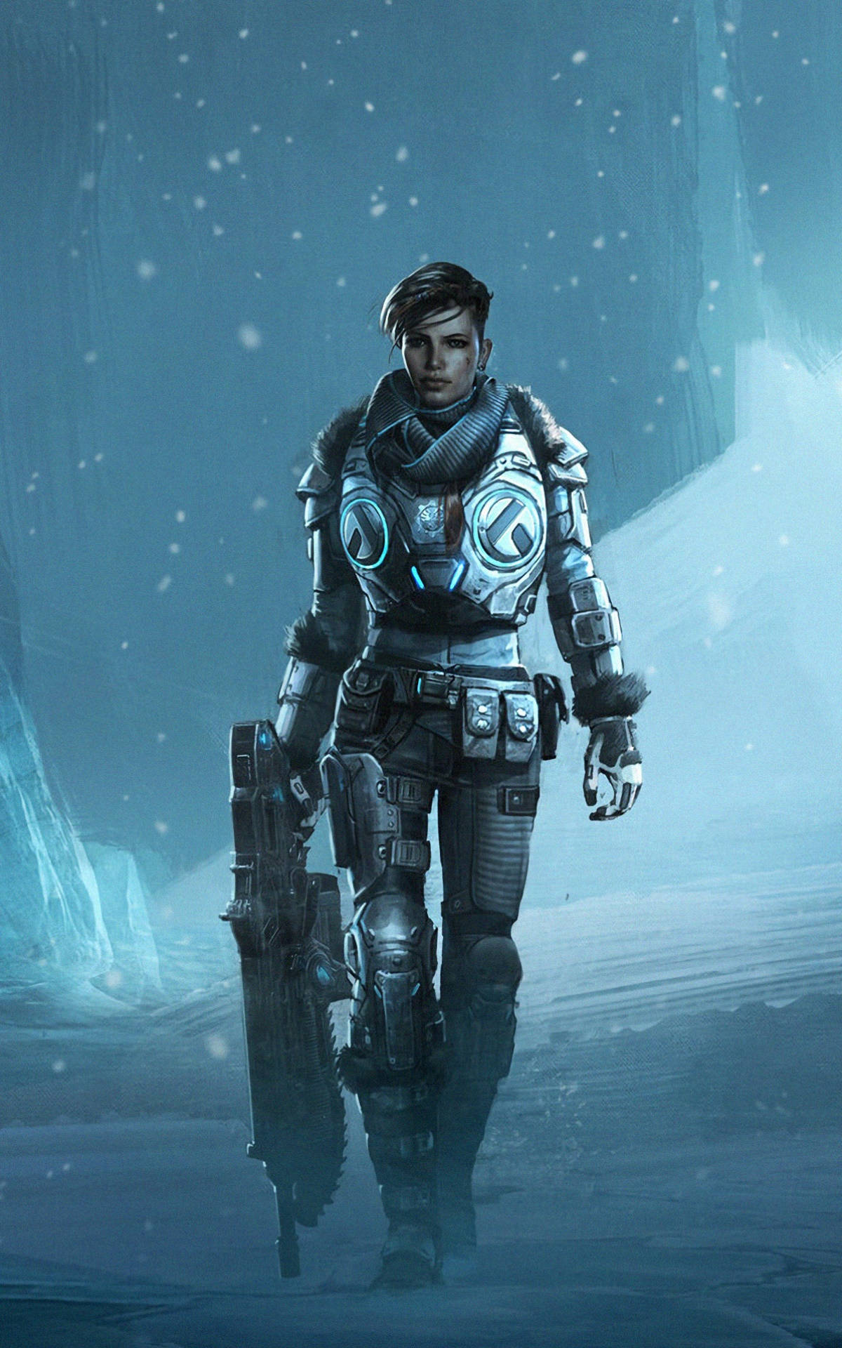 Kait Diaz Gående Gears 5 Telefon Wallpapers