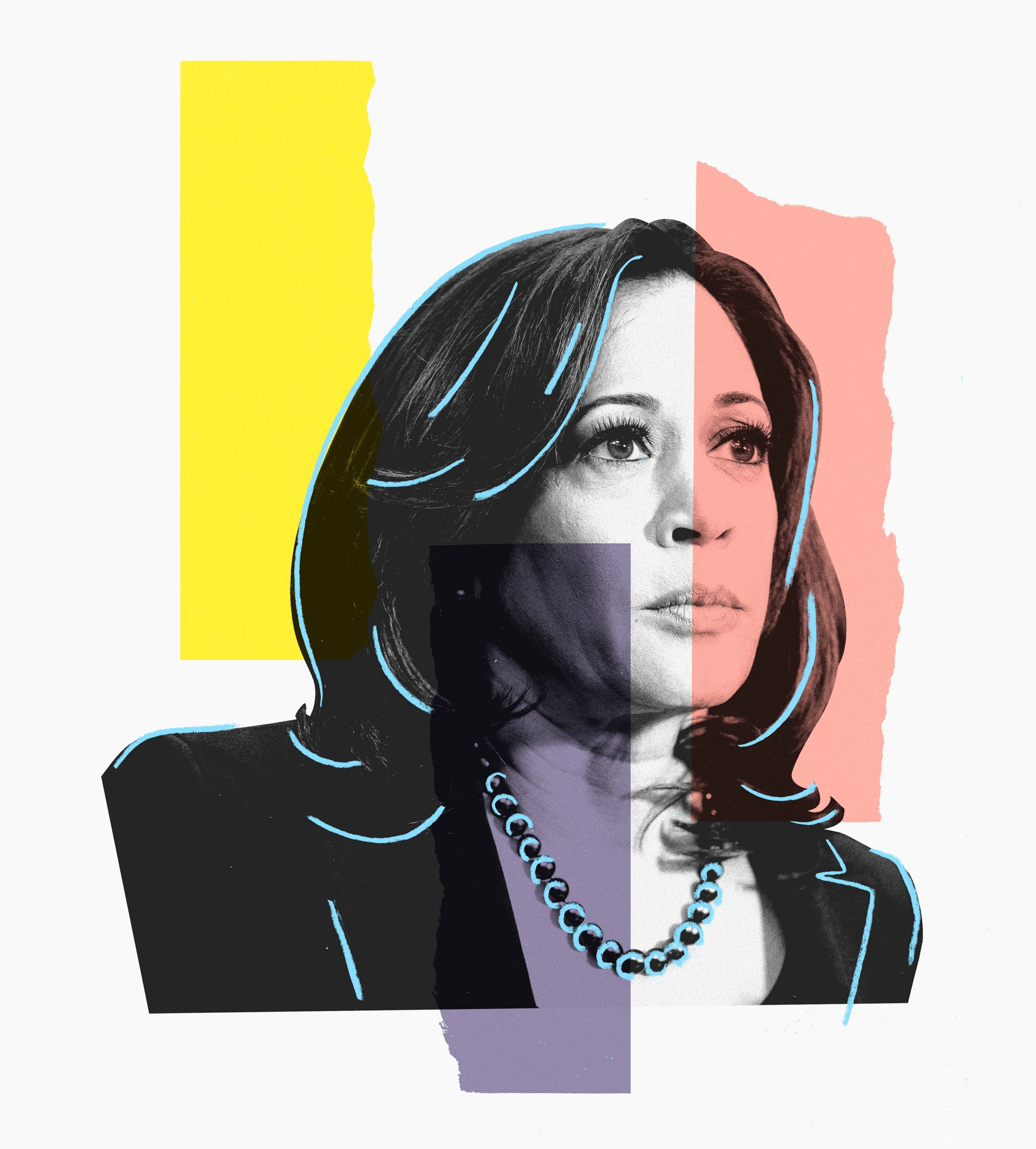 Kamala Harris Pastel Kunst Wallpapers