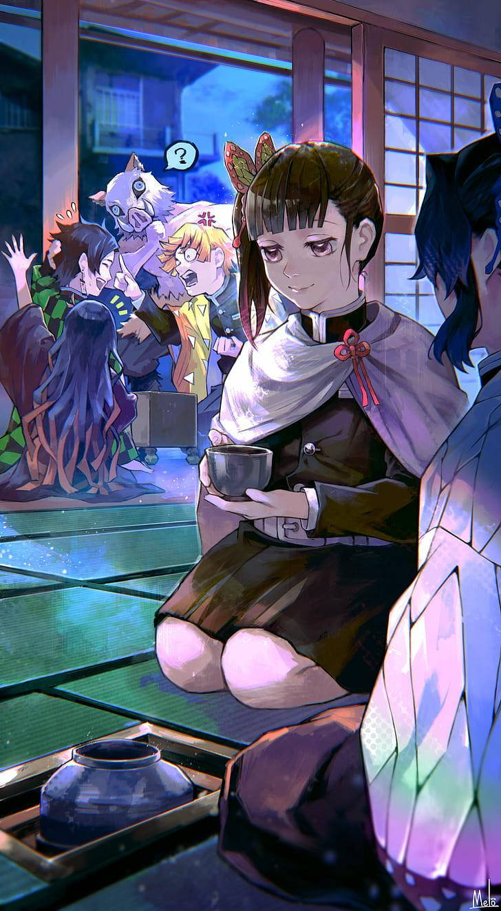 Kanao Tsuyuri til middag Wallpapers