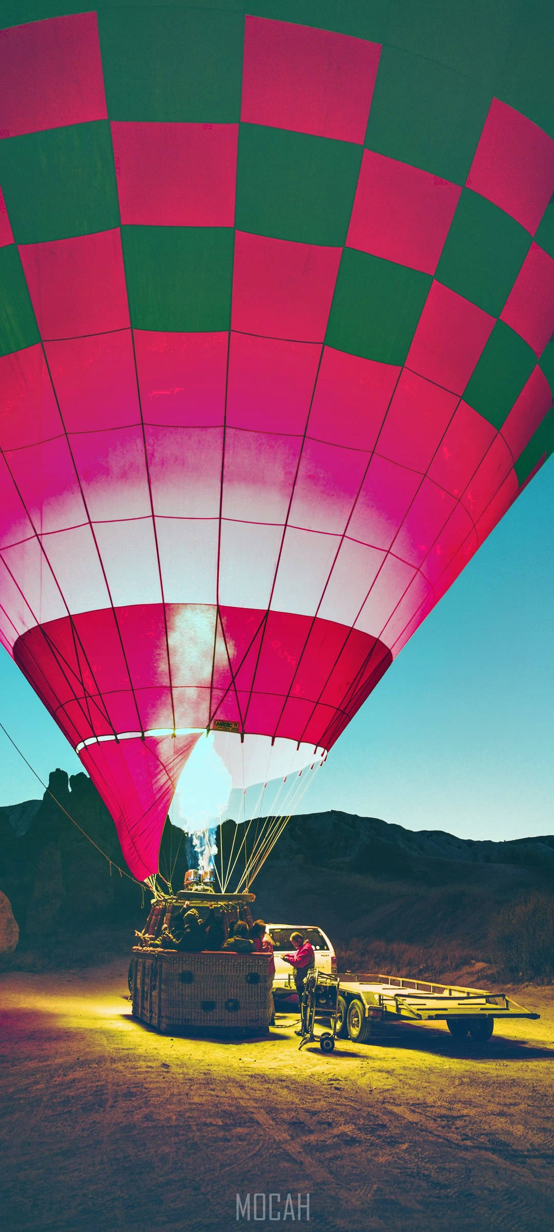 Kappadokien Enkeltballon Nærbillede Wallpapers