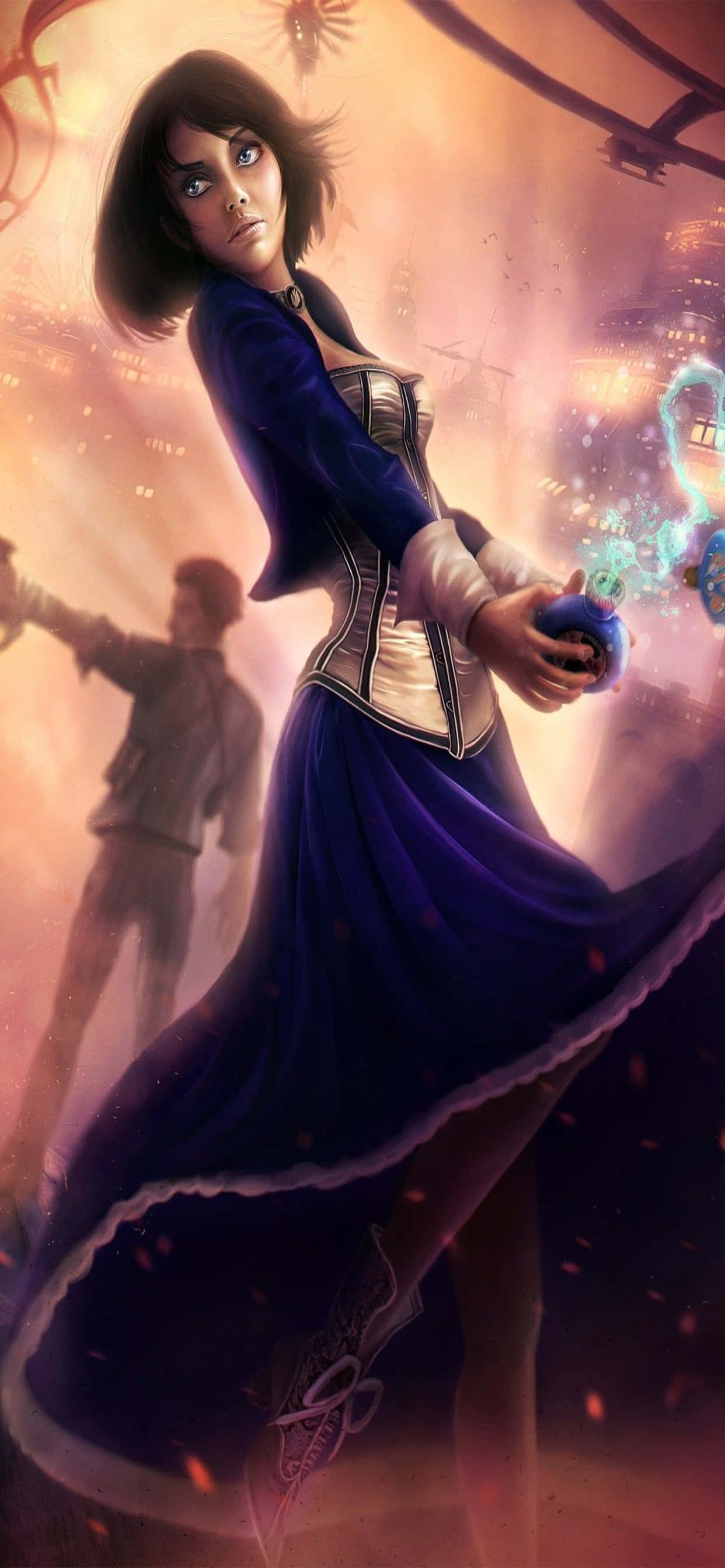 Karakter iPhone XS Max Bioshock Infinite Baggrund Wallpapers