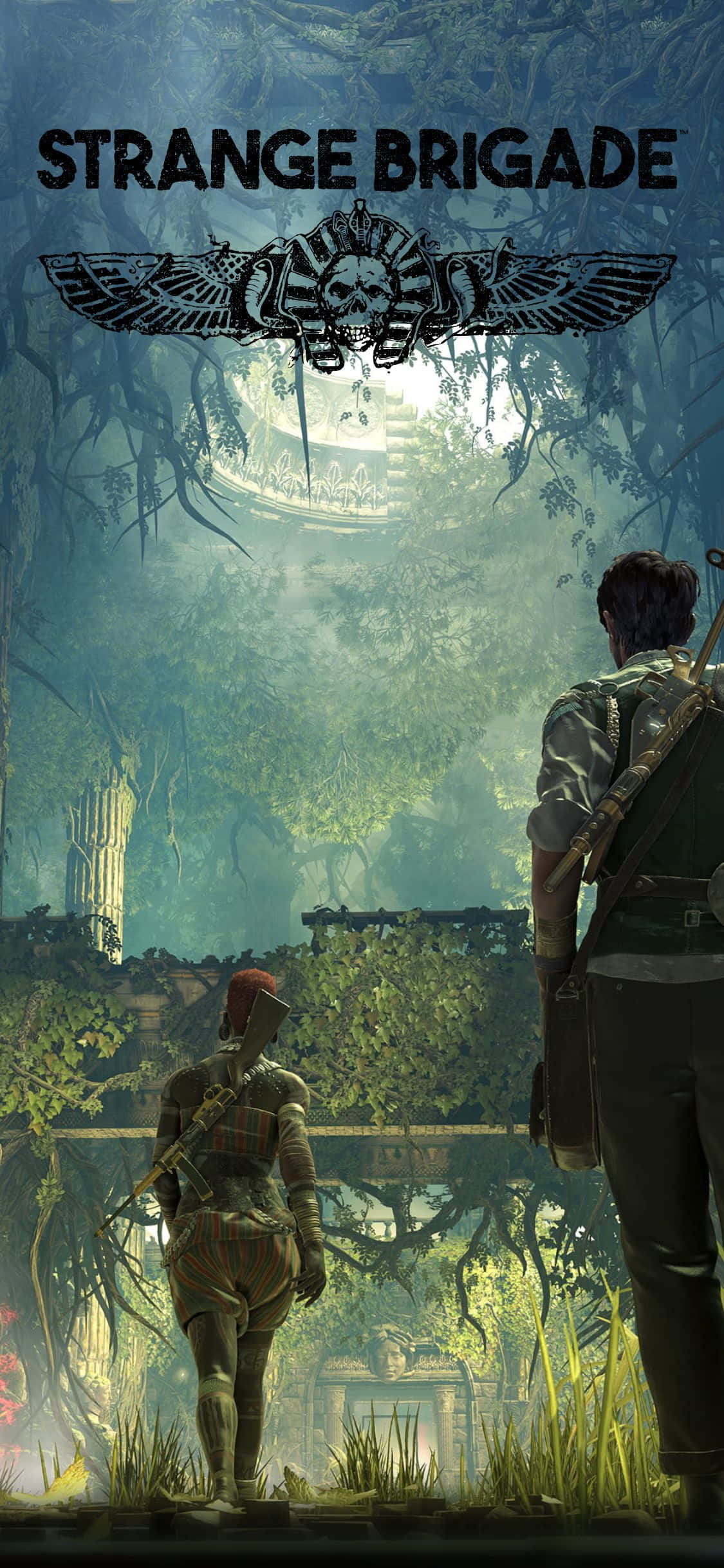 Karakterer Inde i Gamle Ruiner iPhone X Strange Brigade Baggrund Wallpapers