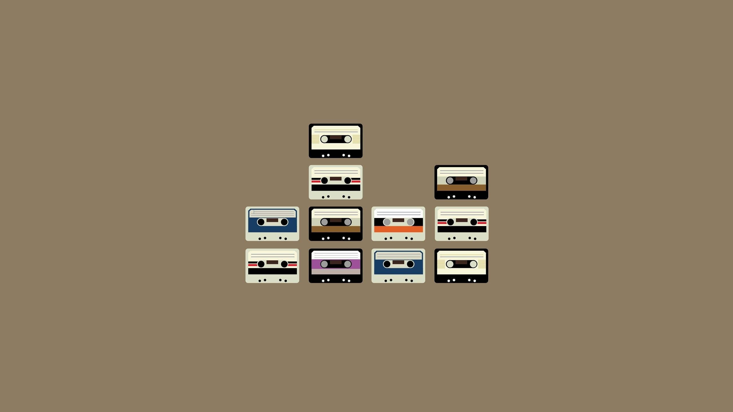 Kassettebånd Minimalistisk Æstetik Skrivebord Wallpapers
