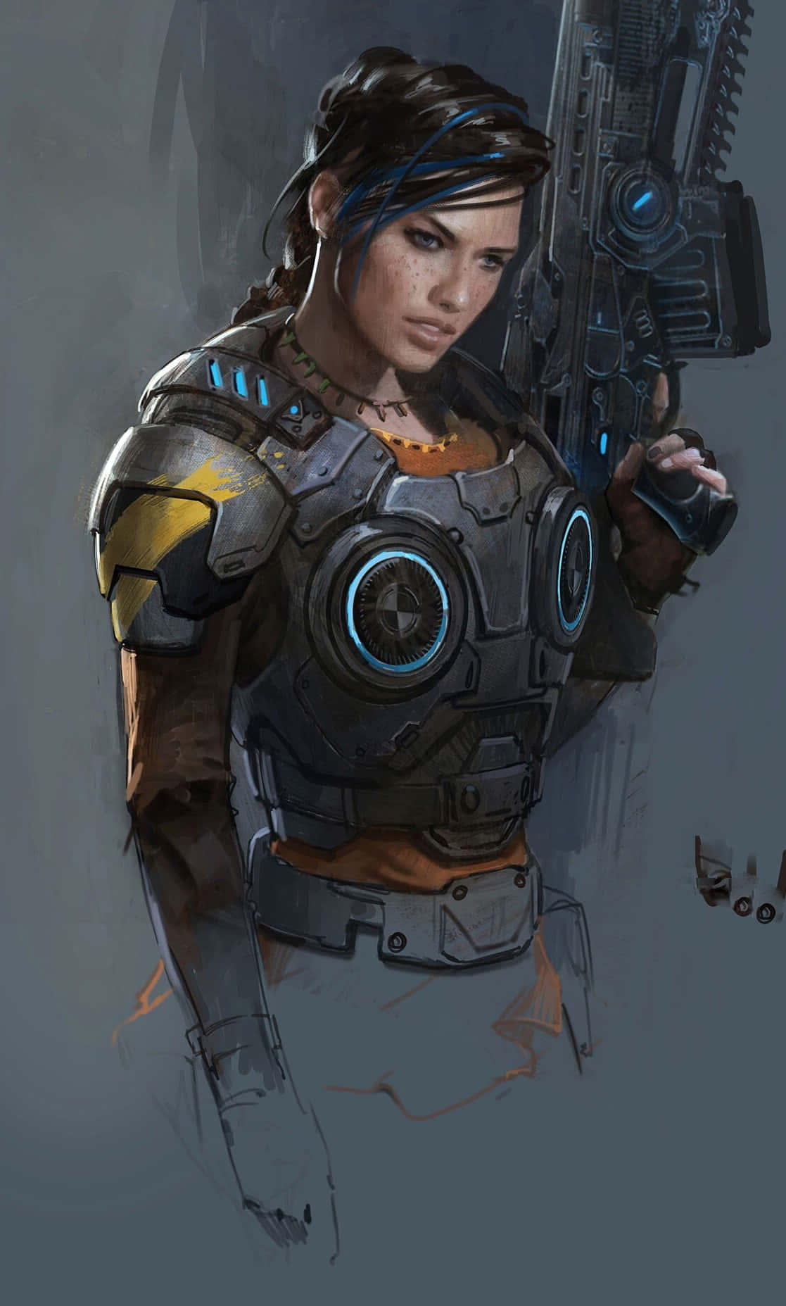 Kate Diaz koncept iPhone XS Gears Of War 5 baggrund Wallpapers