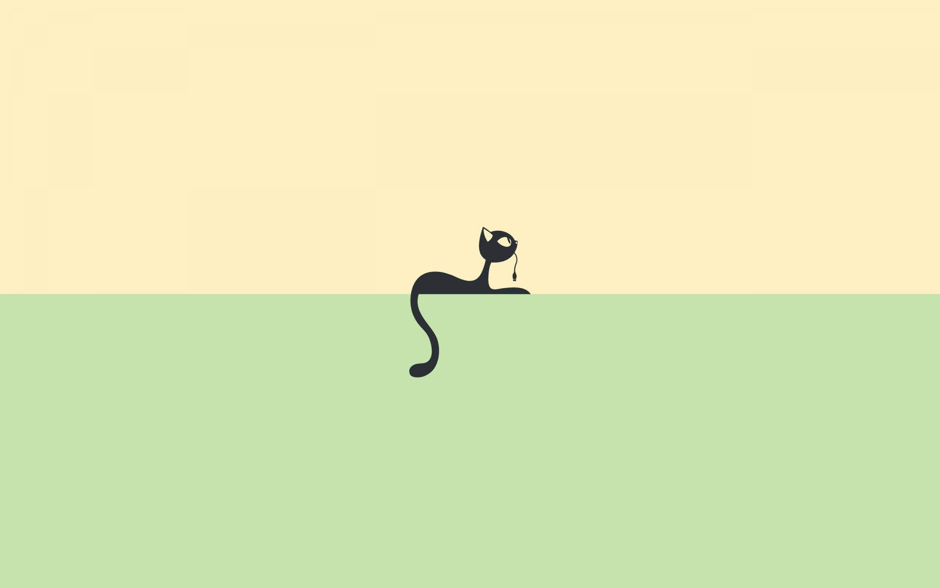 Kattecomputer minimalisme Wallpapers
