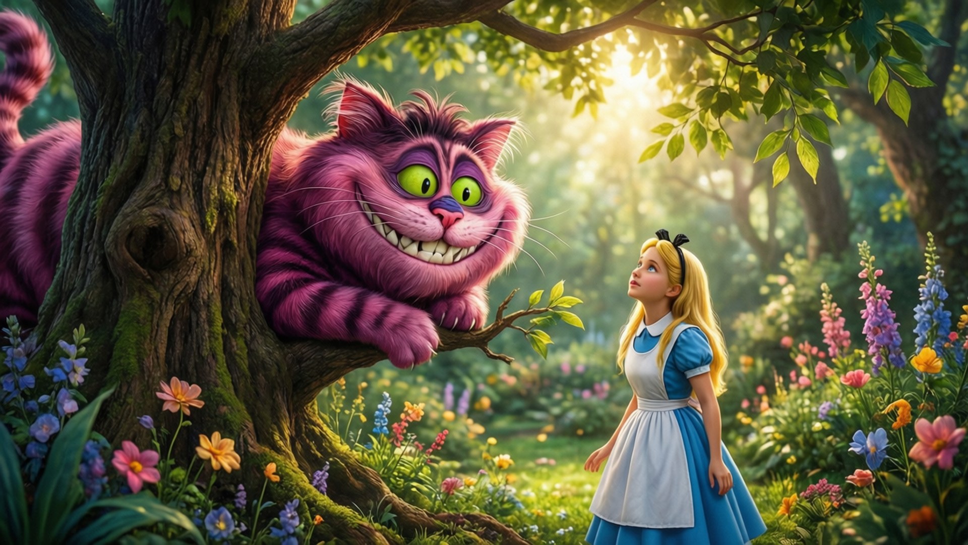 Katten og Alice Wallpapers