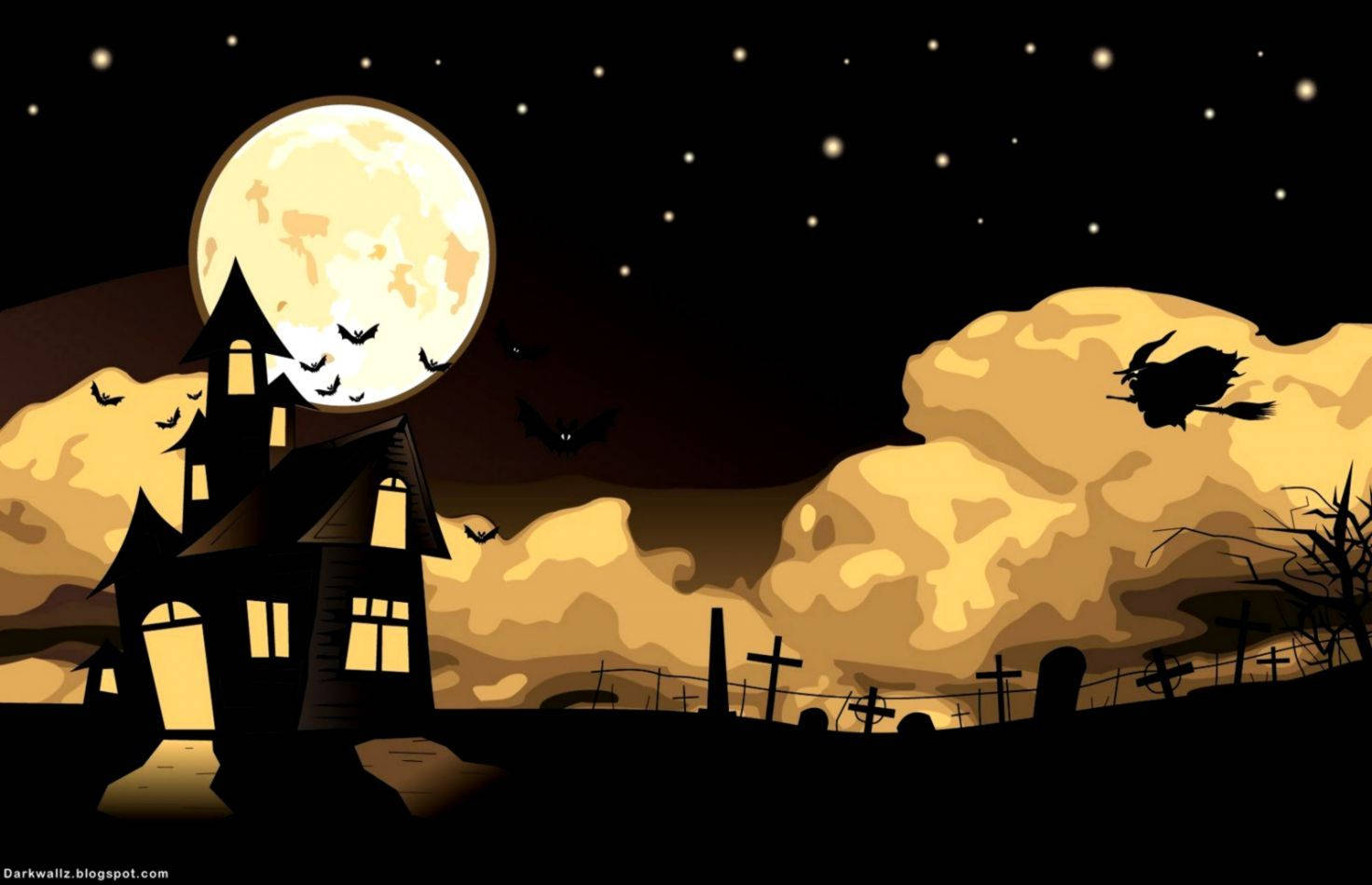 Kawaii Halloween-hus Wallpapers