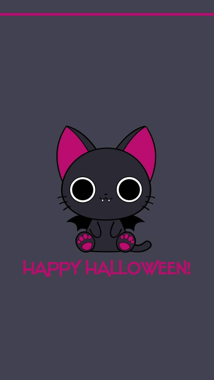 Kawaii Halloween uhyggelig kat Wallpapers