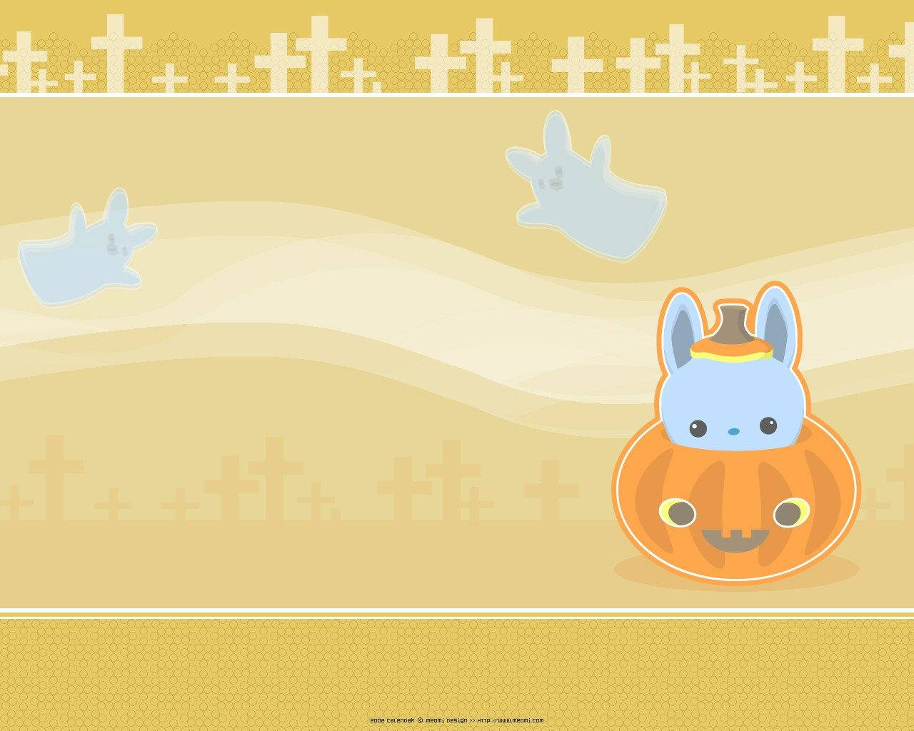 Kawaii Halloween Smilende Græskar Wallpapers