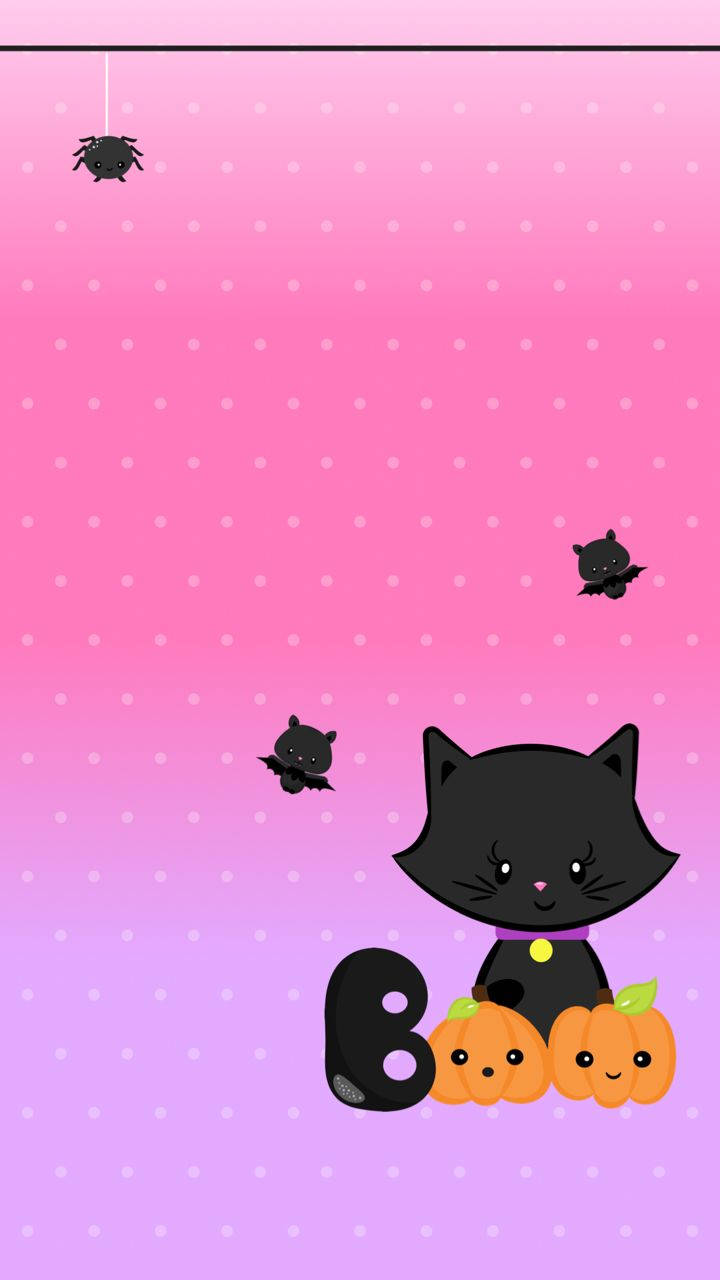Kawaii Halloween Sort Kat Wallpapers