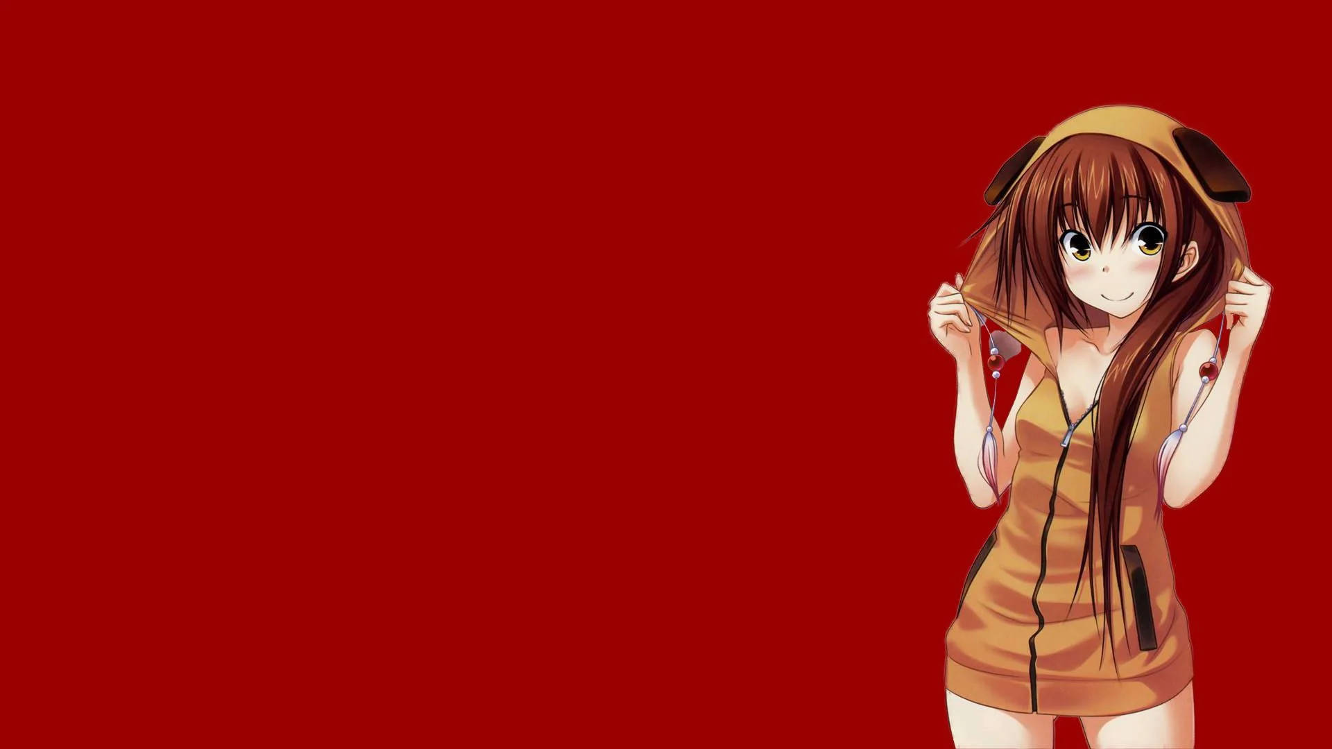 Kazuko Kawakami Anime Pige Hættetrøje Wallpapers