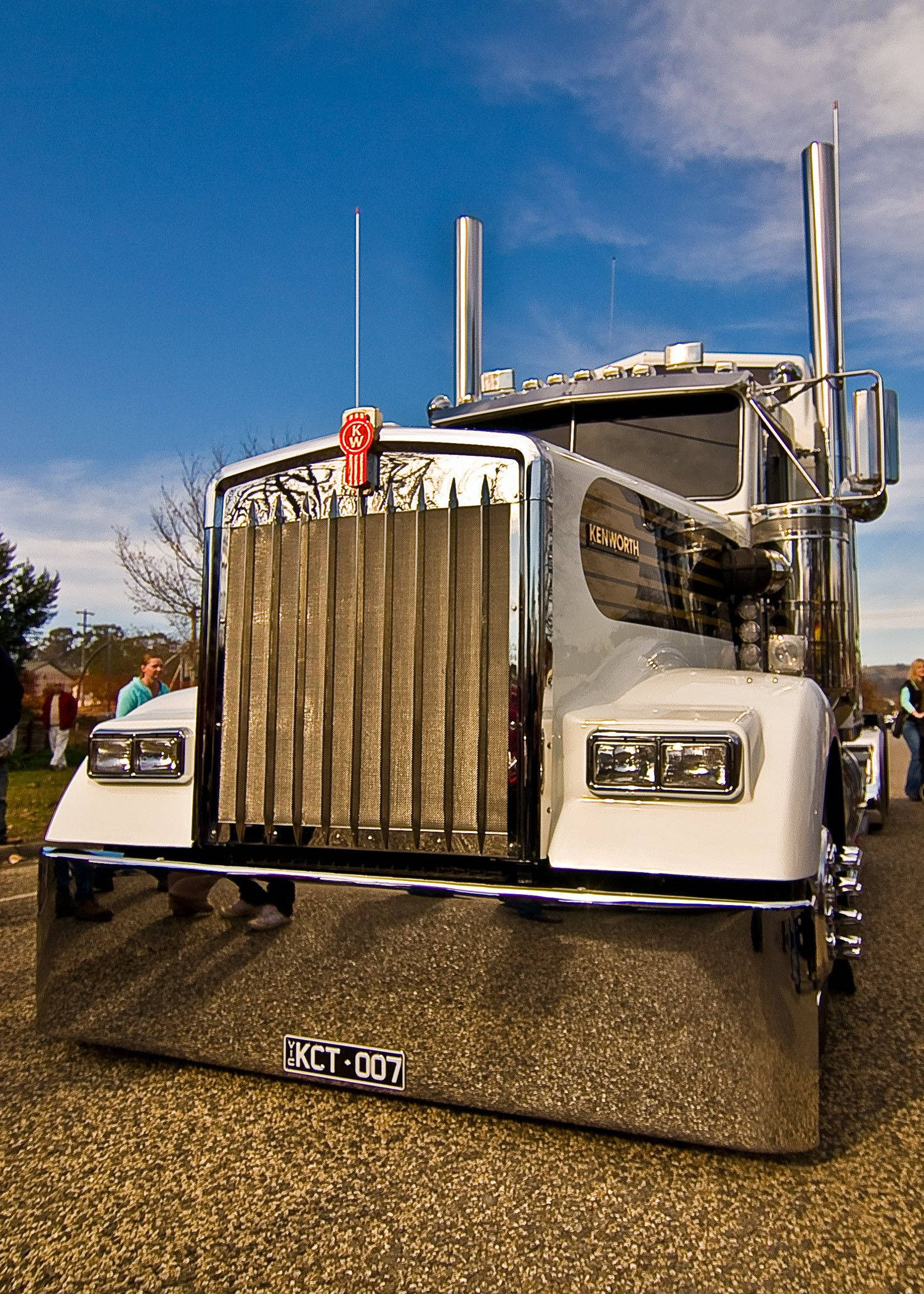Kenworth Skinnende Bumper Krom Wallpapers