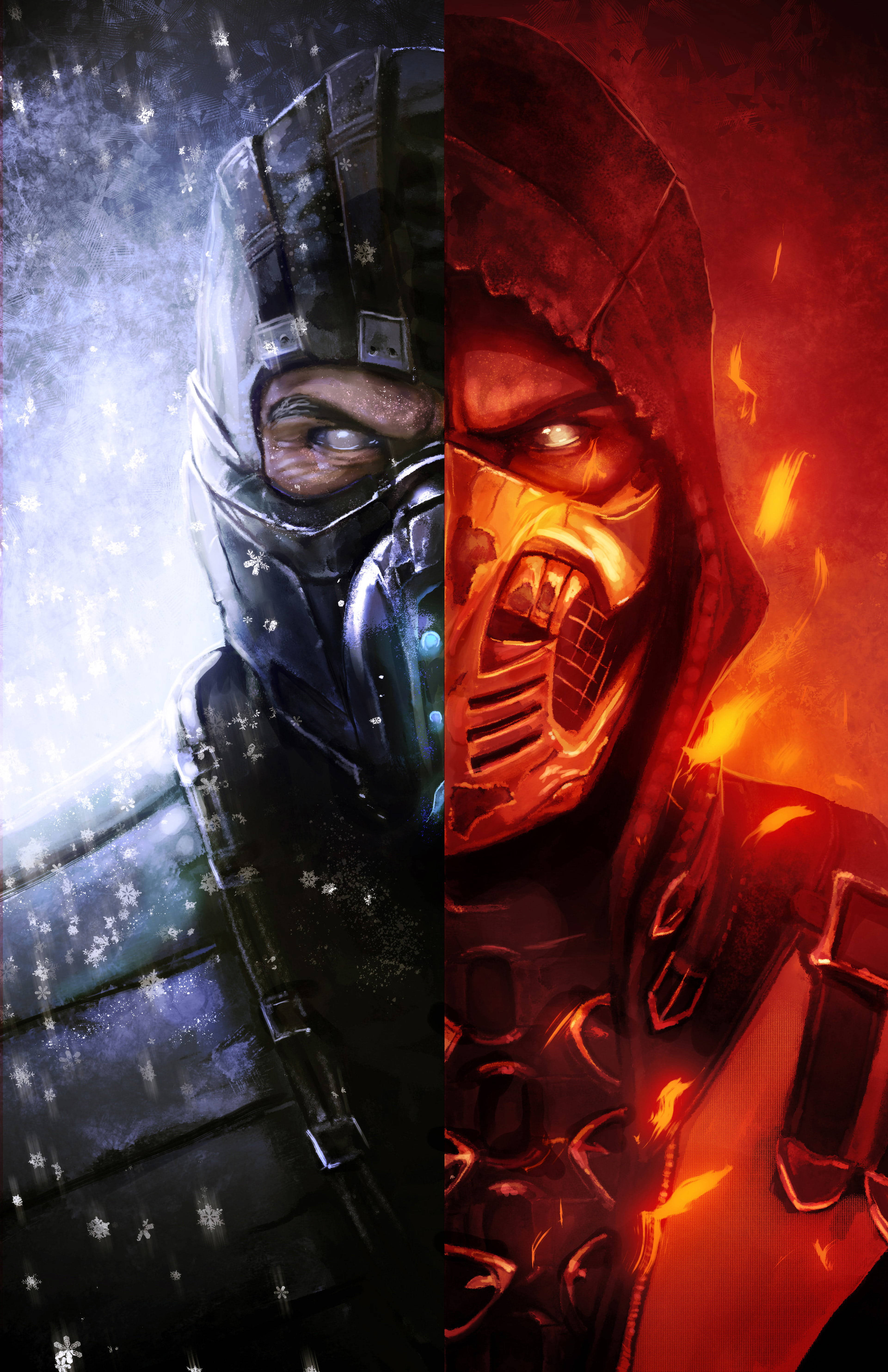 Keren Sub-Zero Og Scorpion Wallpapers