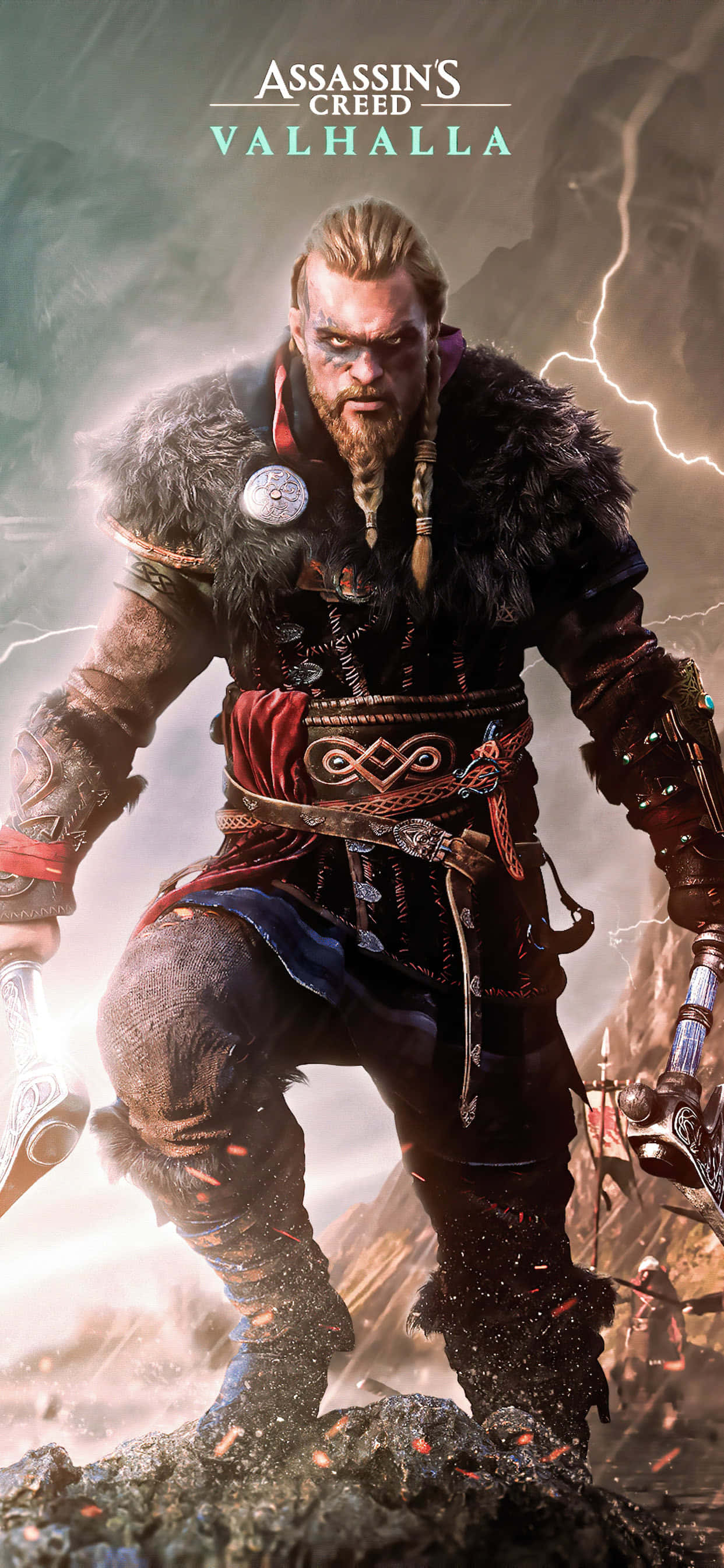 Key Art iPhone Xs Max Assassin's Creed Valhalla Baggrund Wallpapers