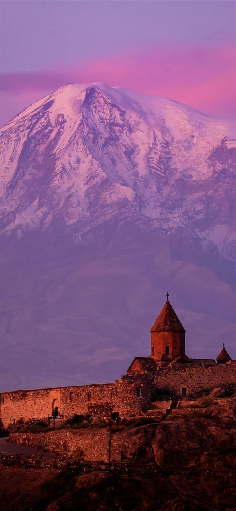 Khor Virap lilla æstetisk foto Wallpapers