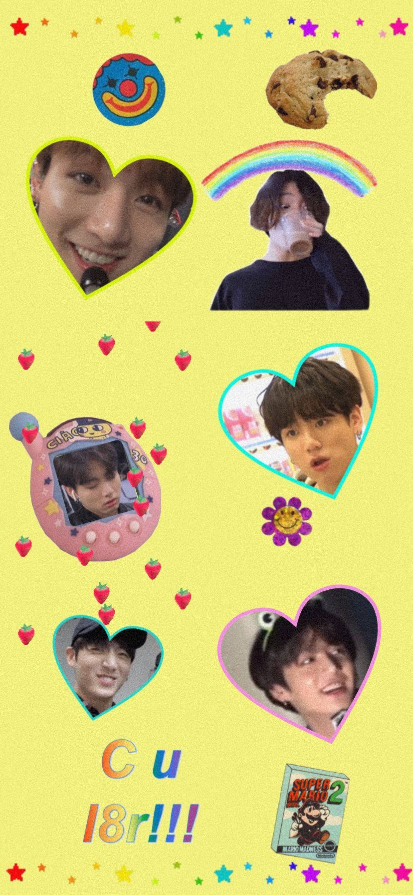 Kidcore koreansk scrapbog Wallpapers