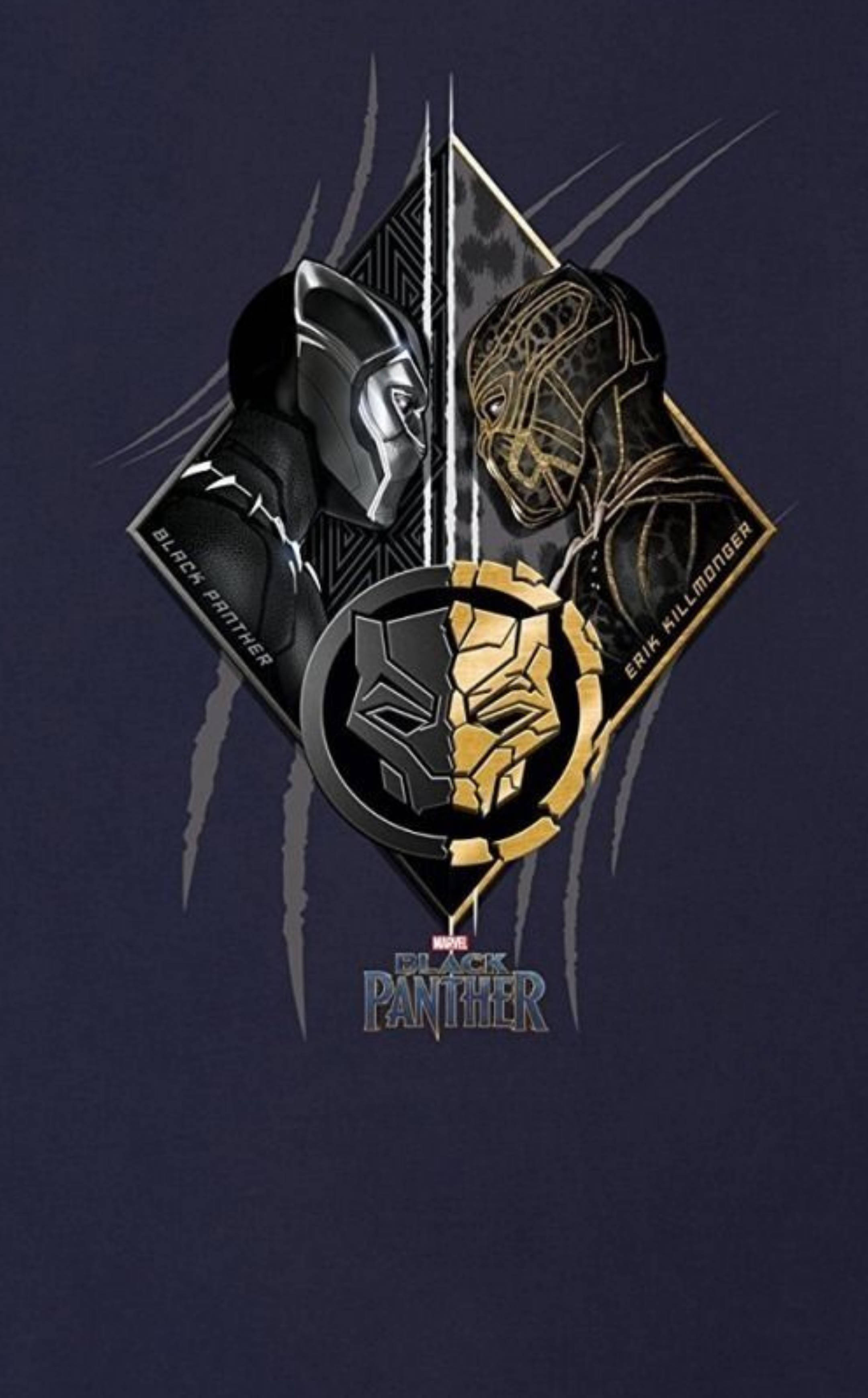 Killmonger Og Black Panther Kunst Wallpapers