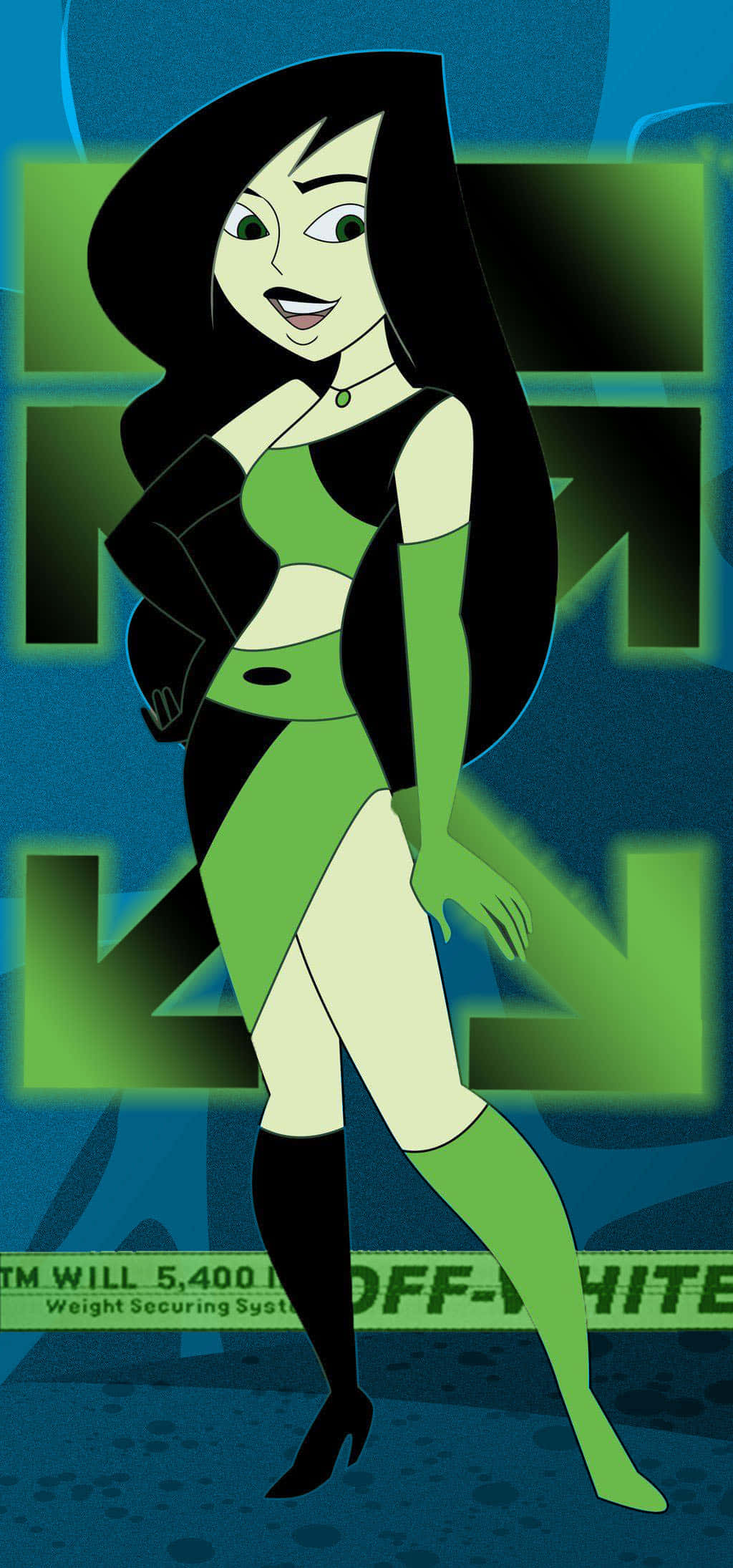Kim Possible Shego Off White iPhone Wallpapers