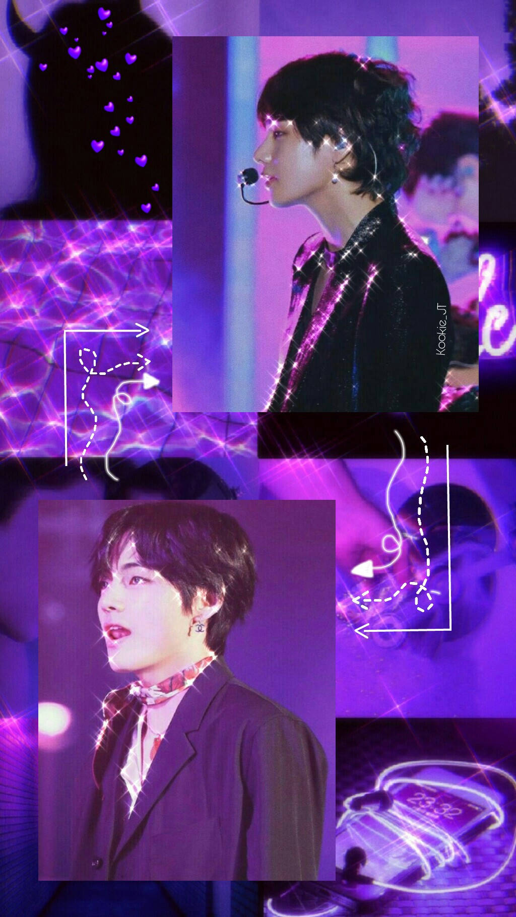 Kim Taehyung Pastel Lilla Wallpapers