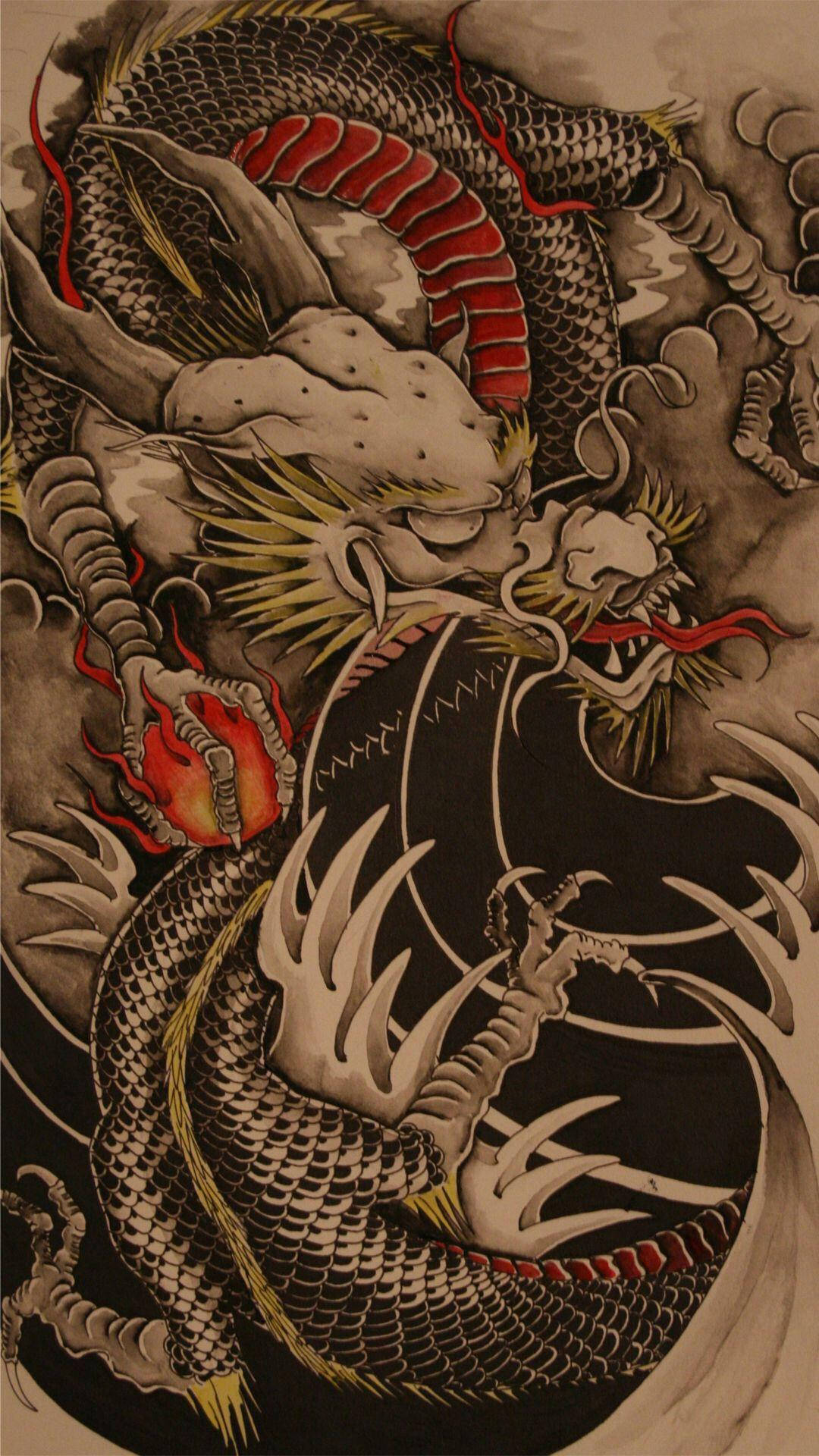 Kinesisk drage til iPhone-skærme Wallpapers