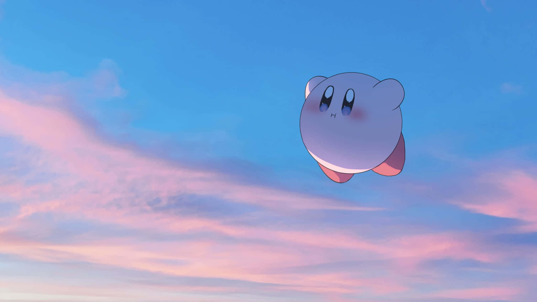 Kirby begiver sig ud på et eventyr Wallpapers