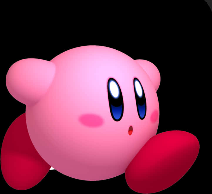 Kirby-karakter tæt på Wallpapers